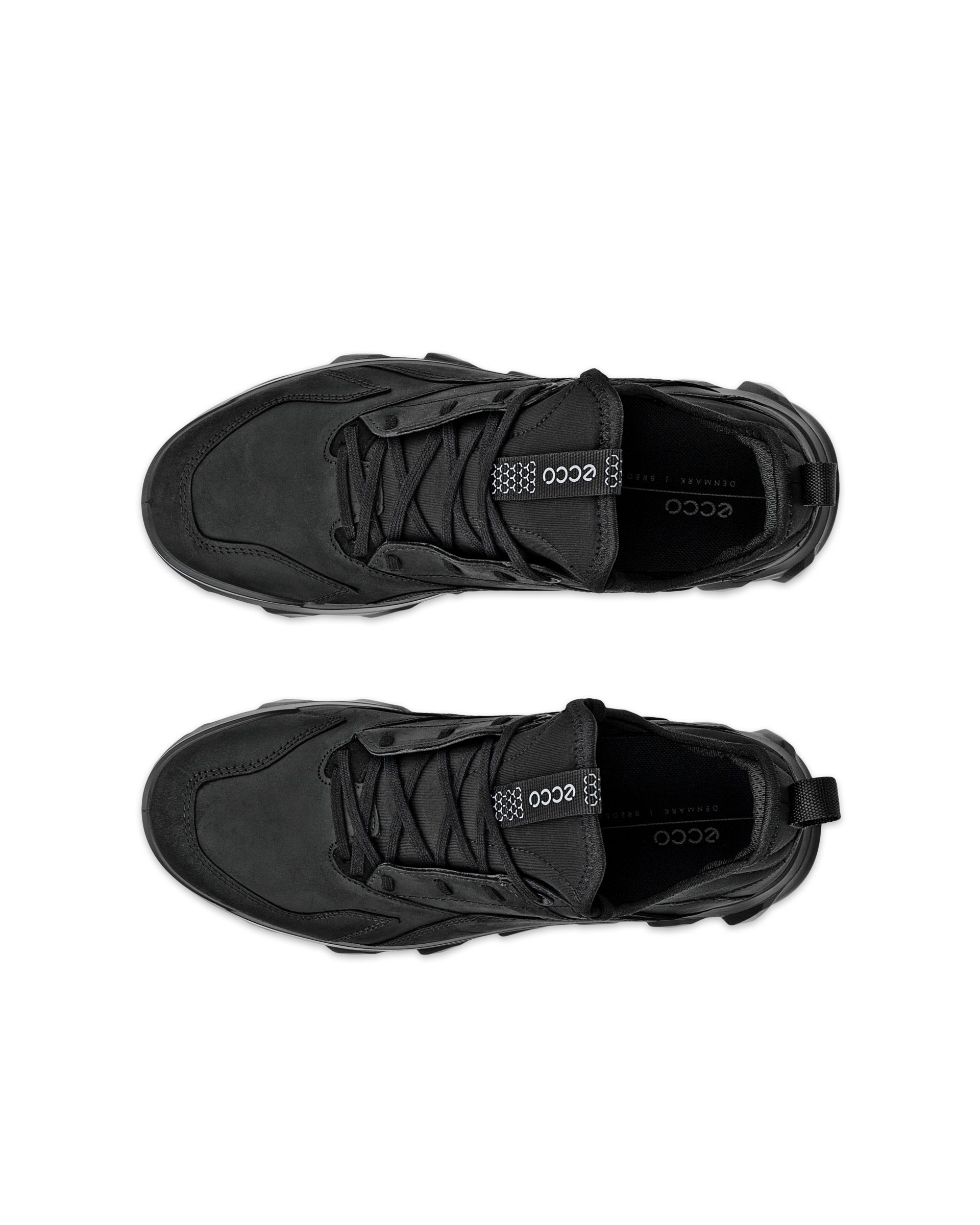 ECCO® MX Heren nubuck sneaker - Zwart - Top left pair