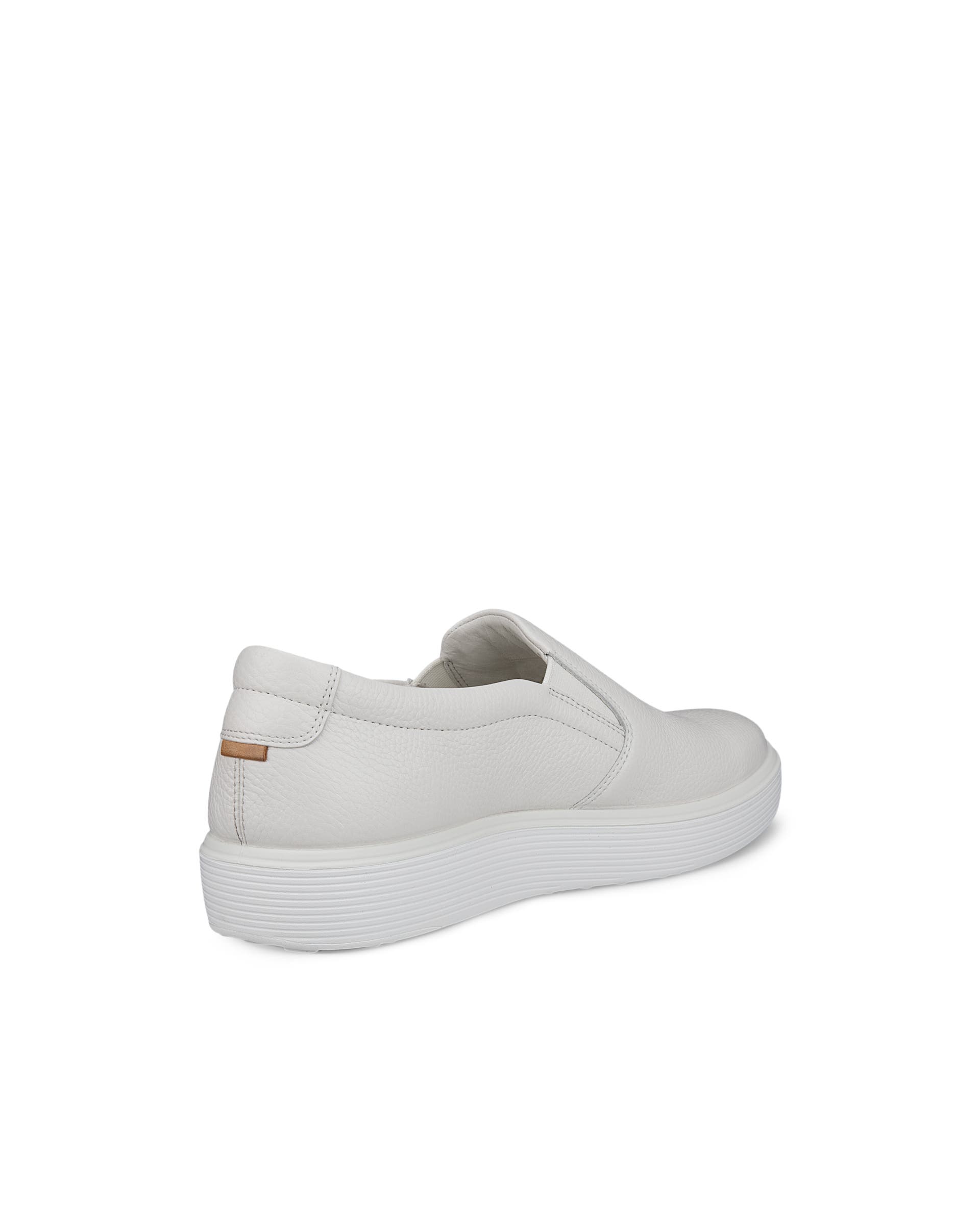 Men's ECCO® Soft 60 Leather Slip-On - White - Back
