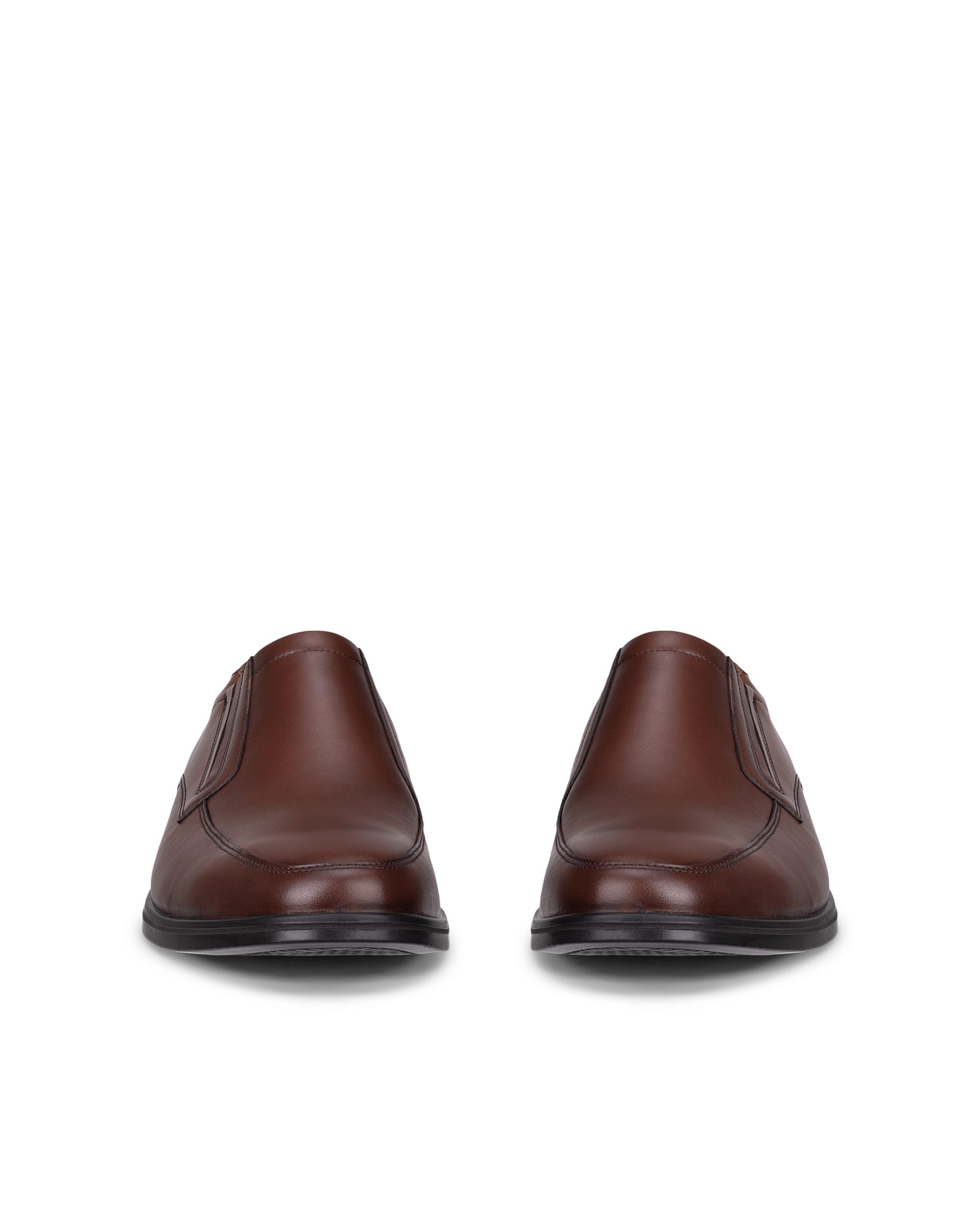 ECCO® MELBOURNE chaussures habillée sans lacet en cuir pour homme - Marron - Outside