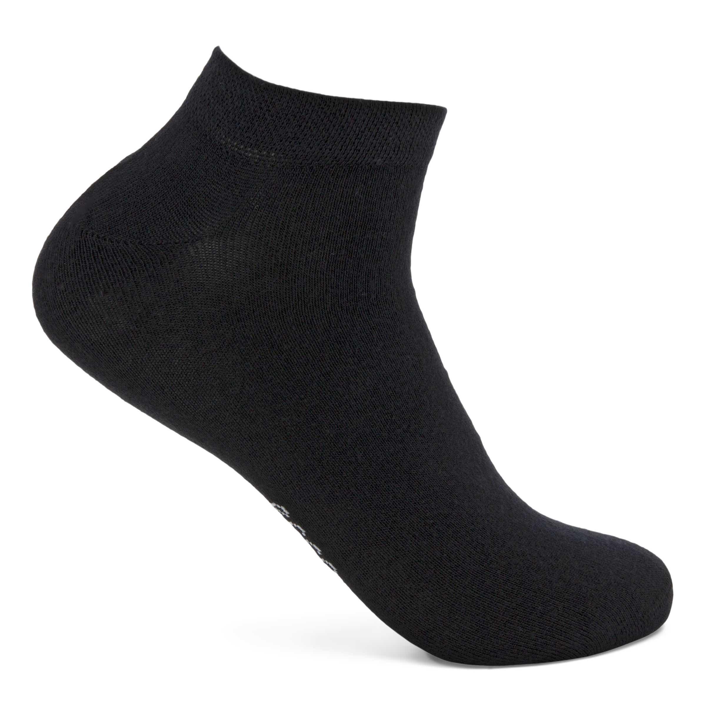 Unisex ECCO® Soft Touch No-Show Socks (2-Pack) - Black - Detail-1