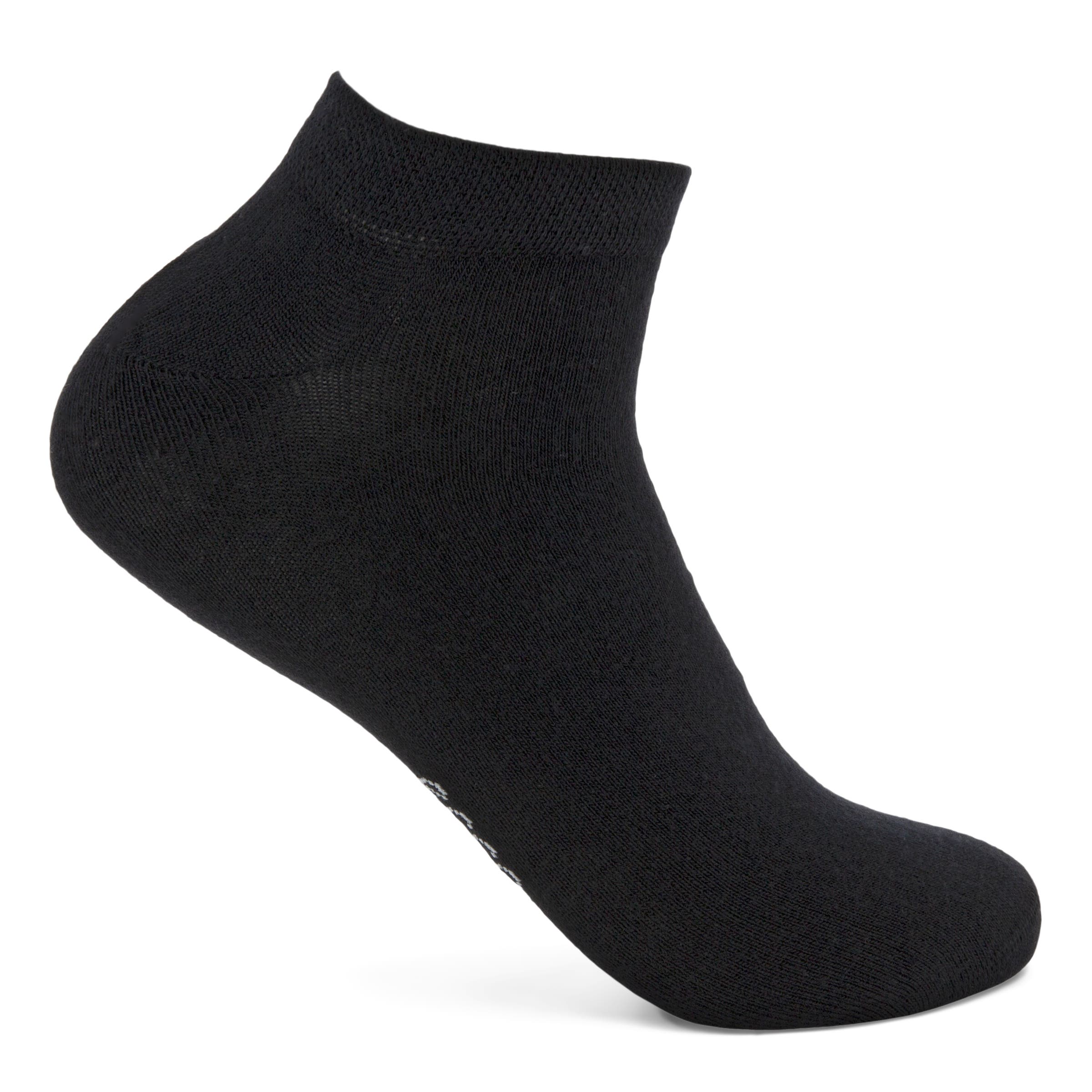 Unisex ECCO® Soft Touch No-Show Socks (2-Pack) - Black - Detail-1