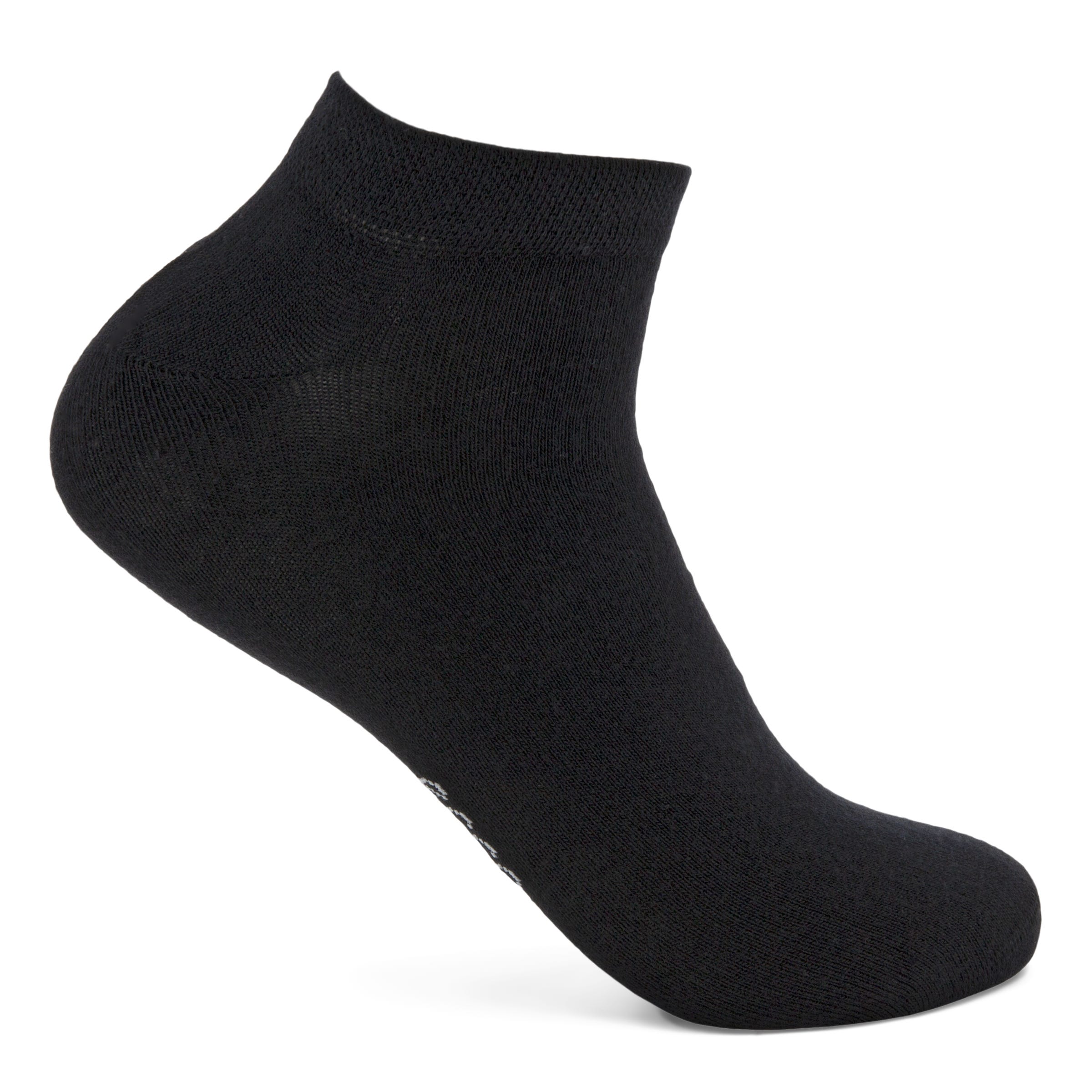 Unisex ECCO® Soft Touch No-Show Socks (2-Pack) - Black - Detail-1