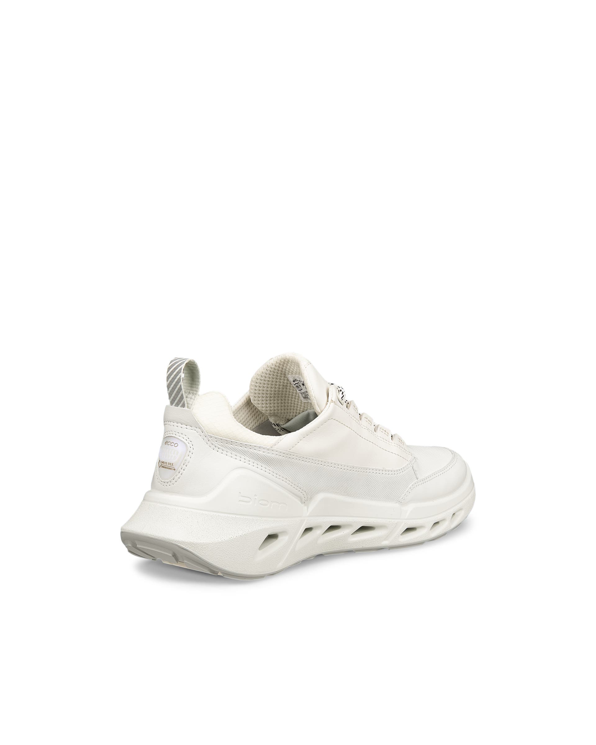 ECCO® BIOM 720 baskets en cuir Gore-Tex pour femme - Blanc - Back