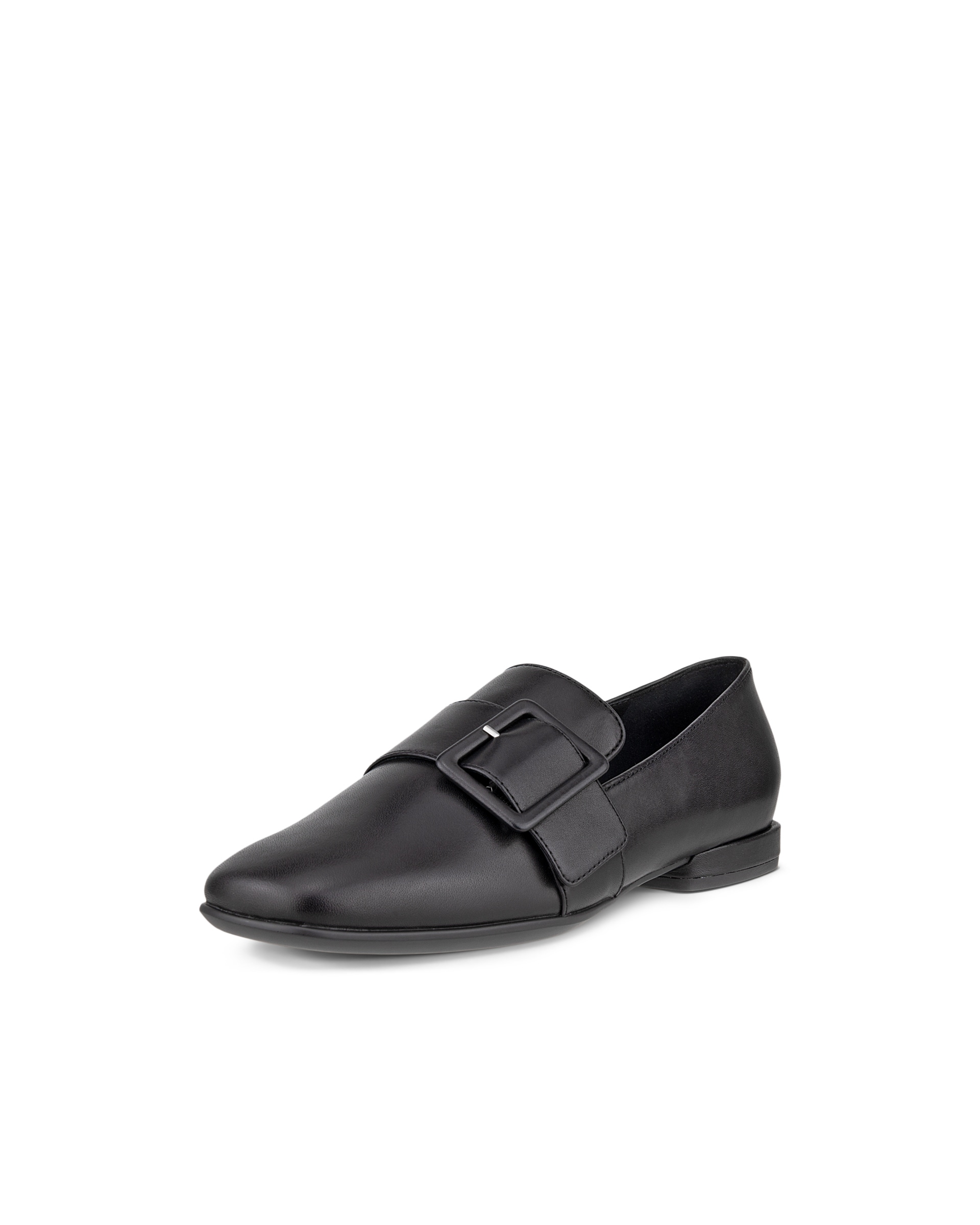 ECCO® Anine Squared mocassins en cuir pour femme - Noir - Main