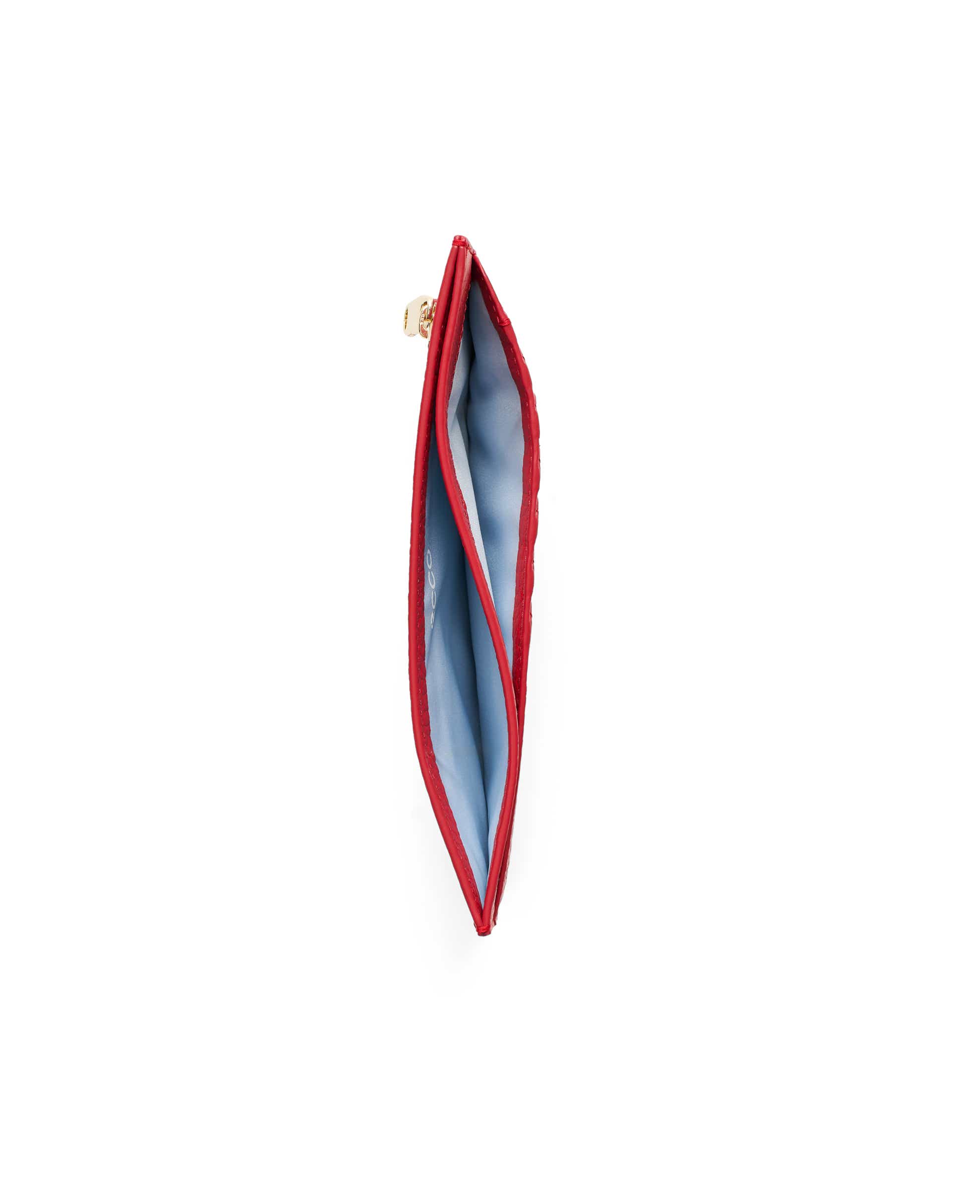 Women's ECCO® WALLET Leather Card Case - Red - Birdeye