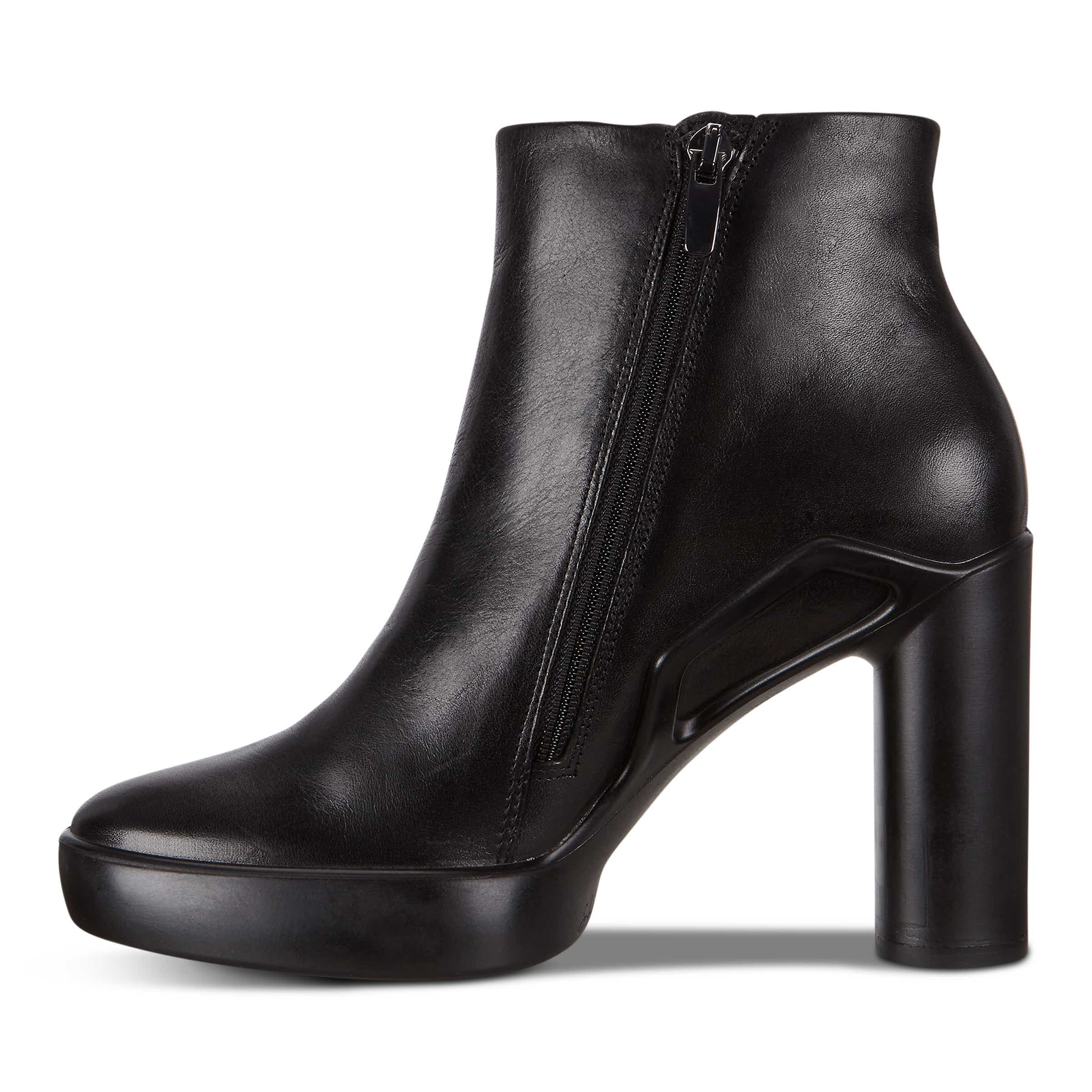 ECCO Shape Sculpted Motion 75 ウィメンズ レザーアンクルブーツ - ブラック - Inside