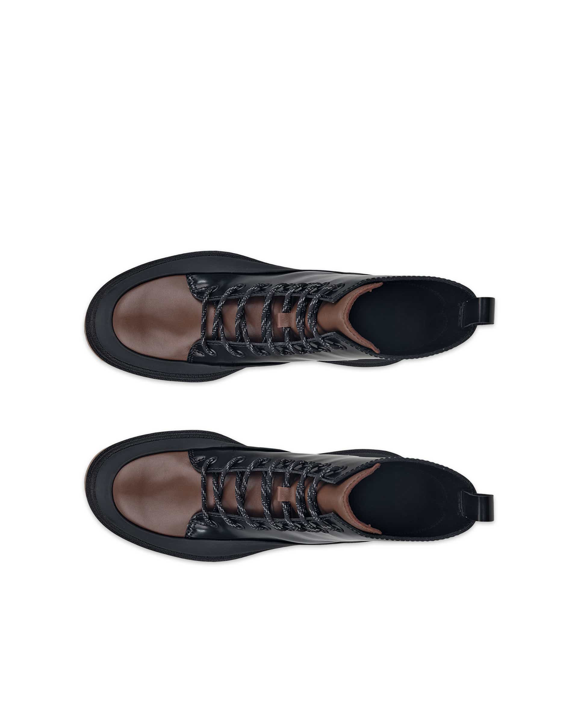 ECCO GRAINER WOMEN ウィメンズ レザーブーツ - ブラック - Top left pair
