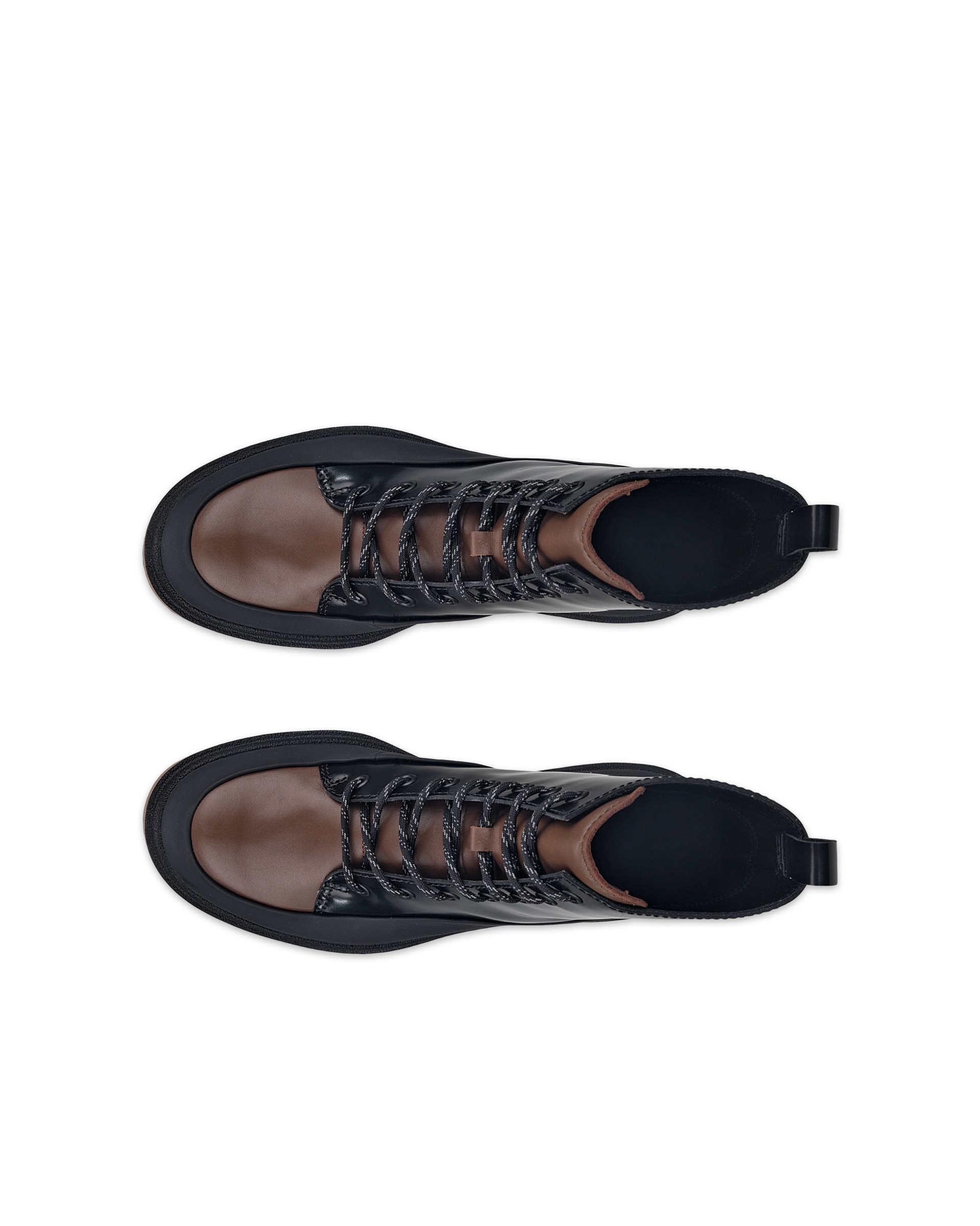 ECCO GRAINER WOMEN ウィメンズ レザーブーツ - ブラック - Top left pair
