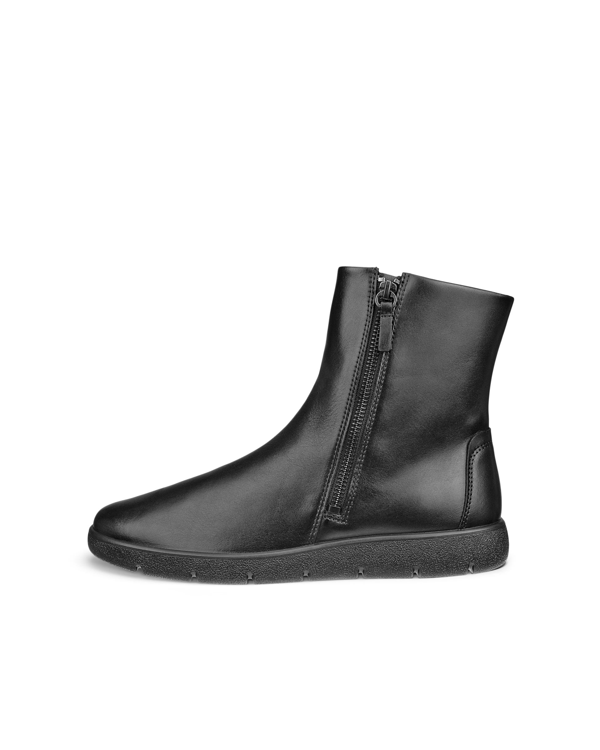 ECCO® BELLA 2 Damen Bootie aus Veloursleder mit Reißverschluss - Schwarz - Outside