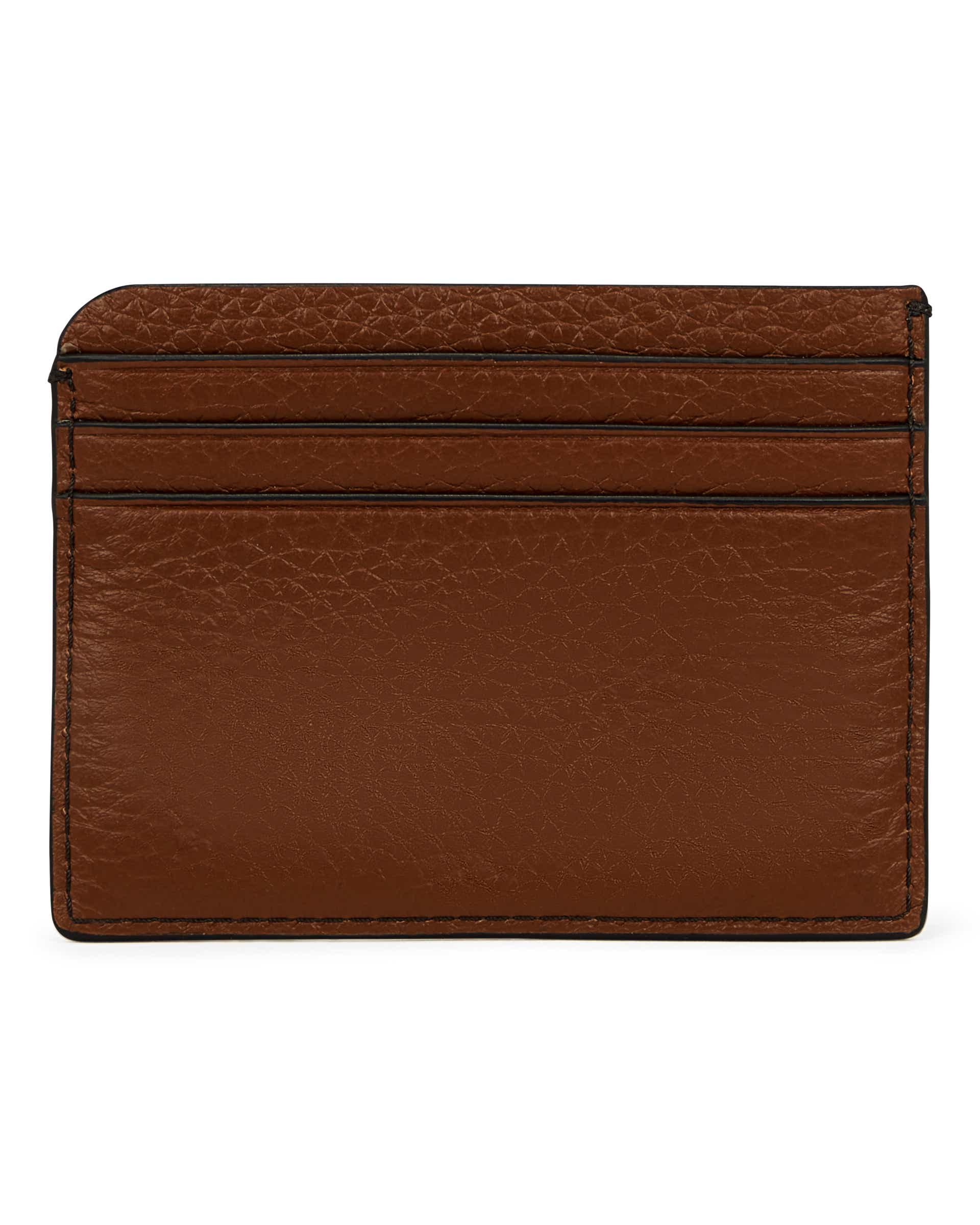ECCO® Formal Leather Card Case - Brown - Back