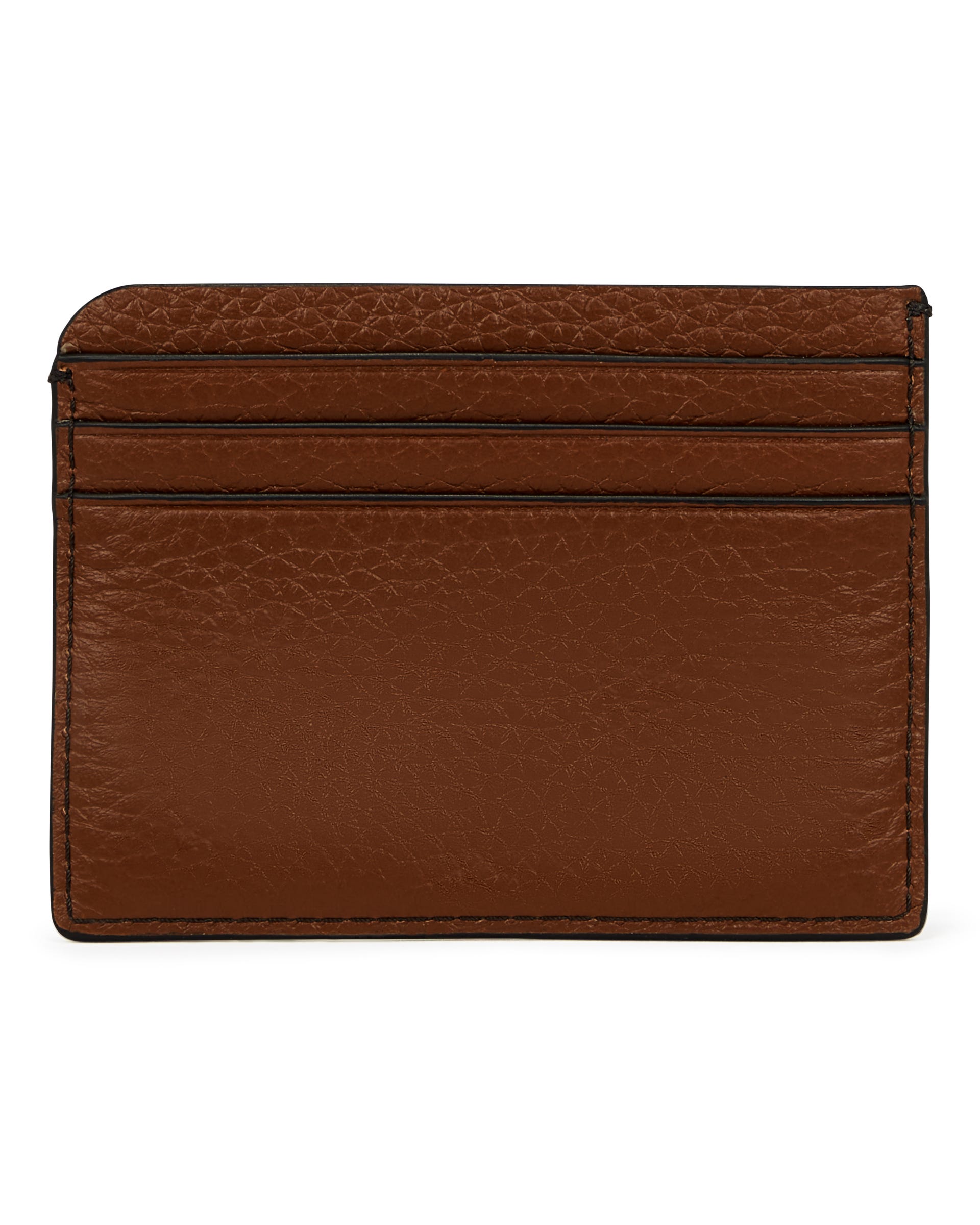 ECCO® Formal Leather Card Case - Brown - Back