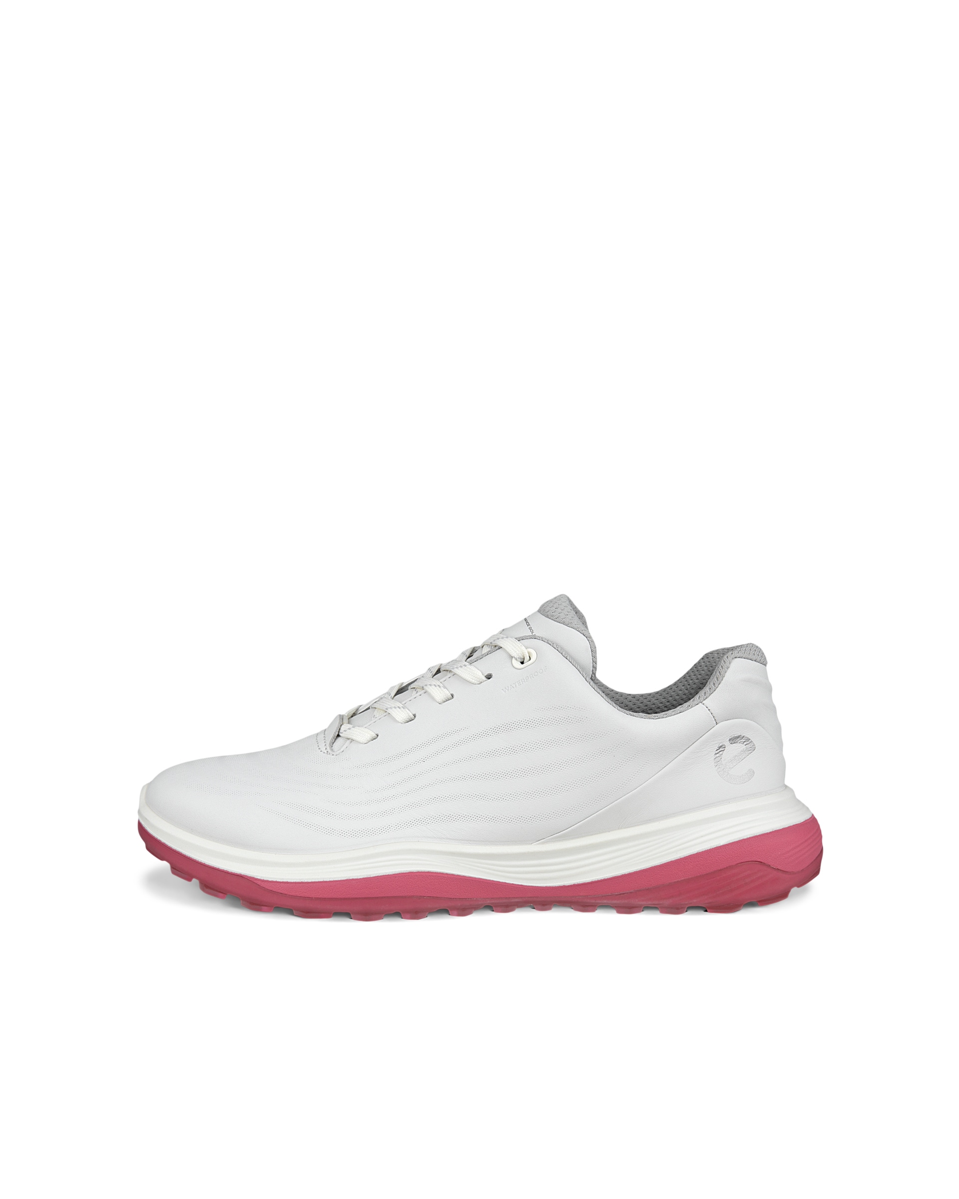 Sapatos golfe impermeáveis couro mulher ECCO® GOLF LT1 - Branco - Outside