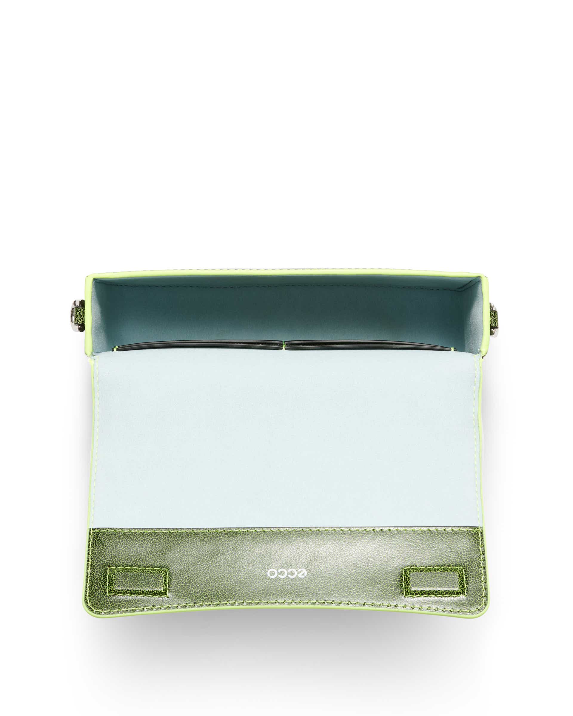 ECCO Pinch Small Cracked レザーショルダーバッグ - グリーン - Birdeye