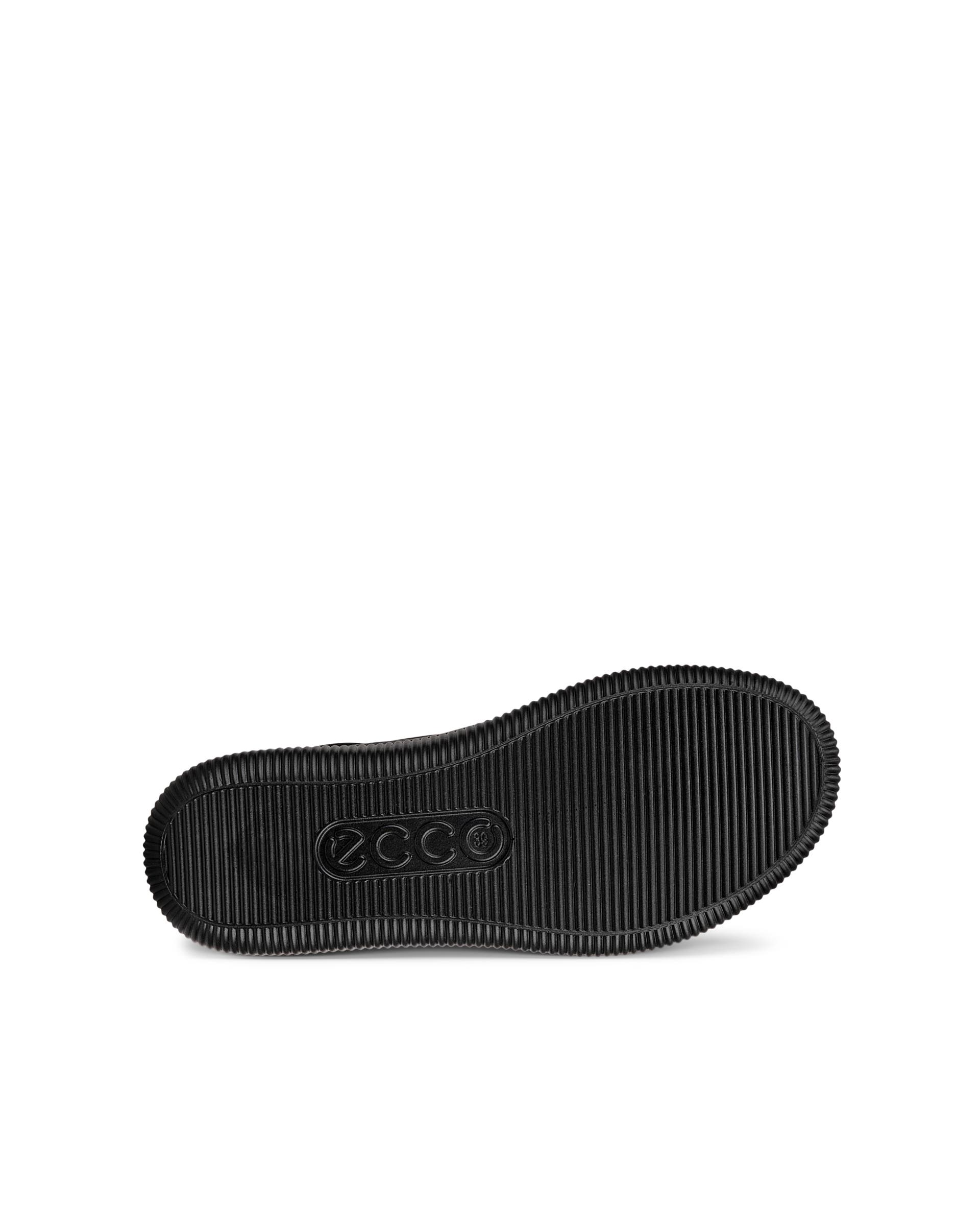 ECCO® SOFT ZERO ženske vodootporne srednje čizme od nubuka - Crna - Sole