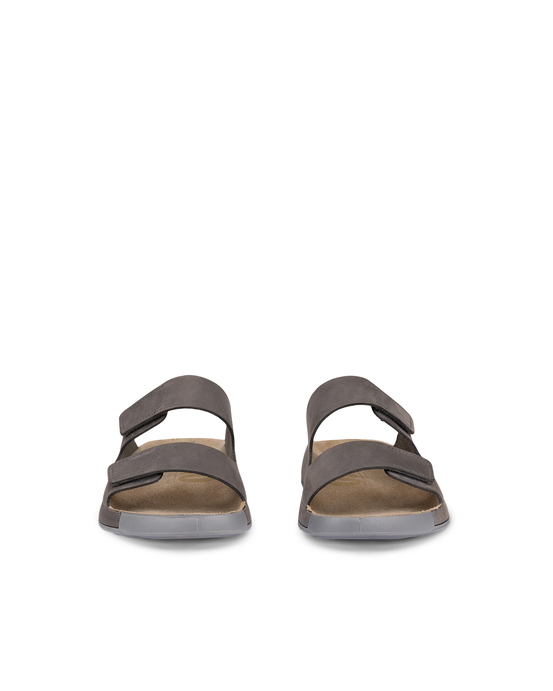 ECCO® Cozmo muške sandale od nabuka s dvjema trakama - Siva - Front pair