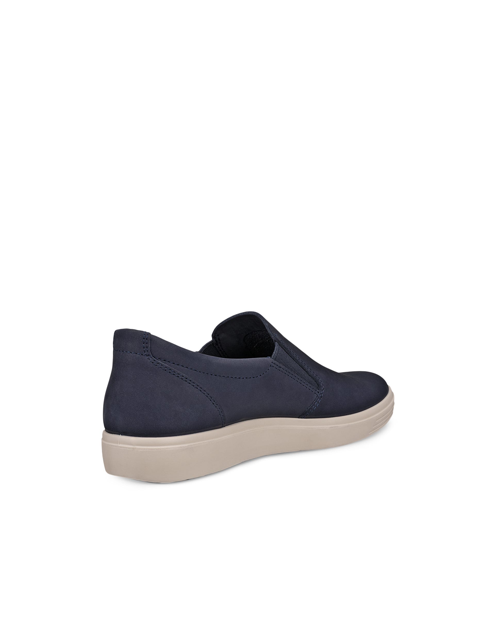 ECCO® CLASSIC SNEAKER baskets à enfiler en nubuck pour femme - Bleu - Outside