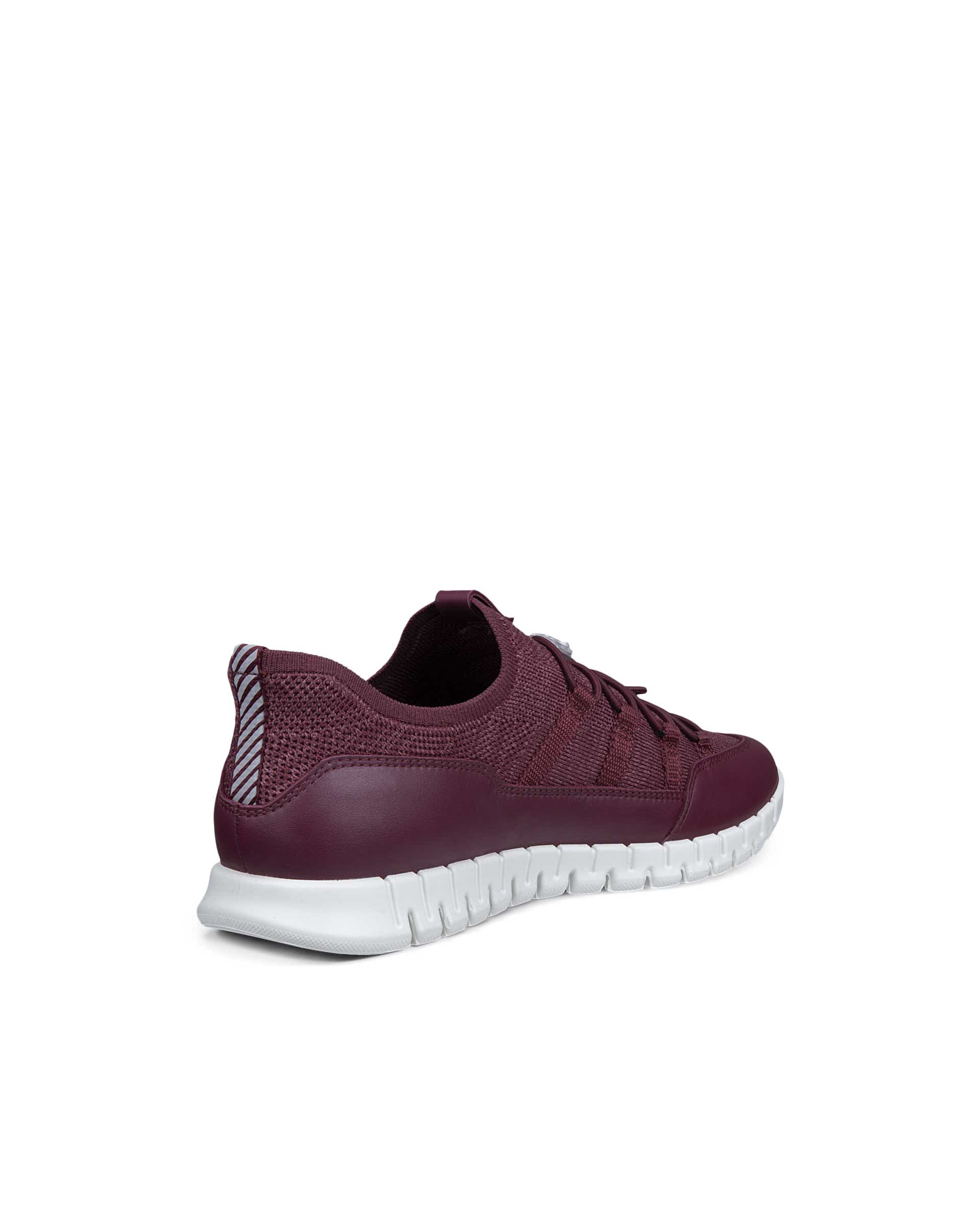 ECCO® GRUUV LITE chaussures à lacets en textile pour femme - Rouge - Back