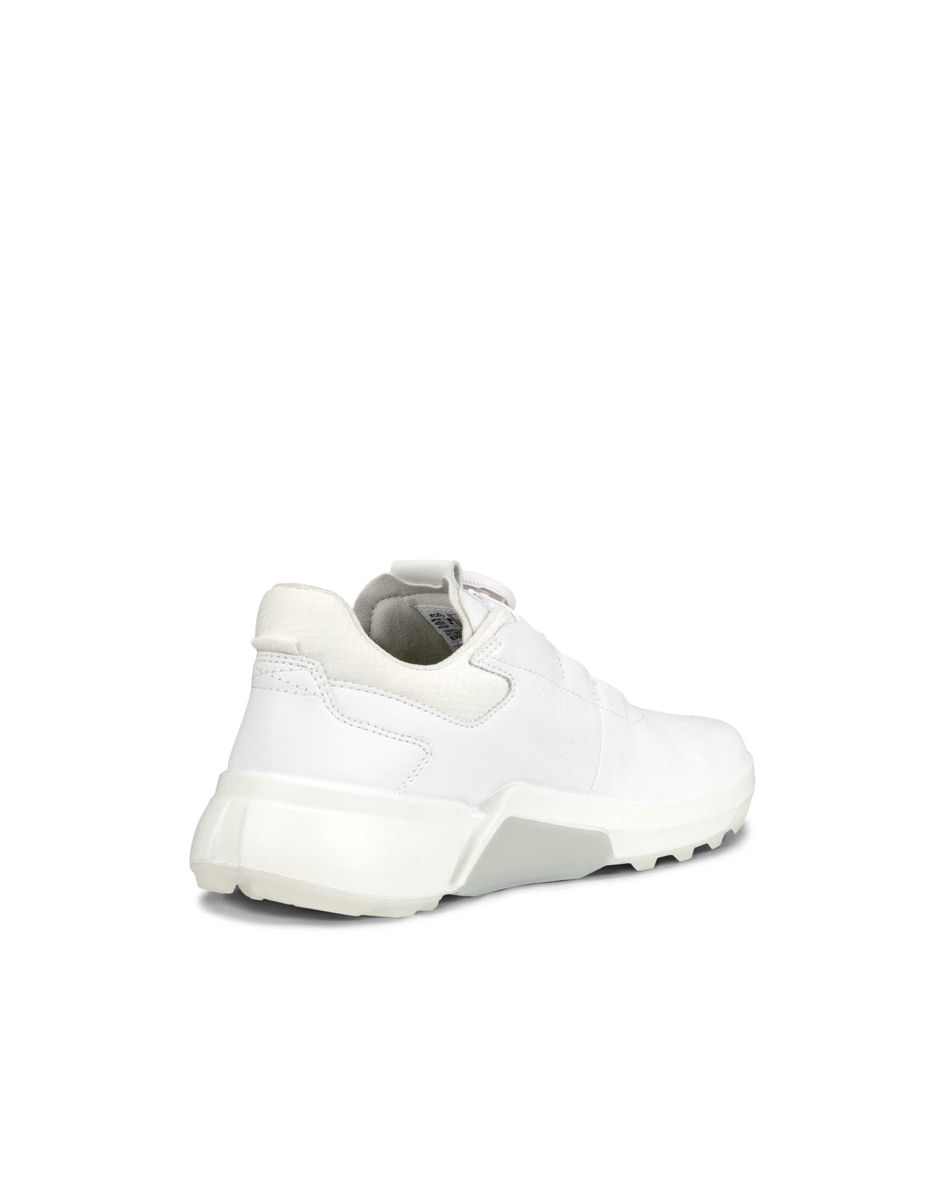 Ladies ECCO® Golf Biom H4 Leather Gore-Tex Shoe - White - Back
