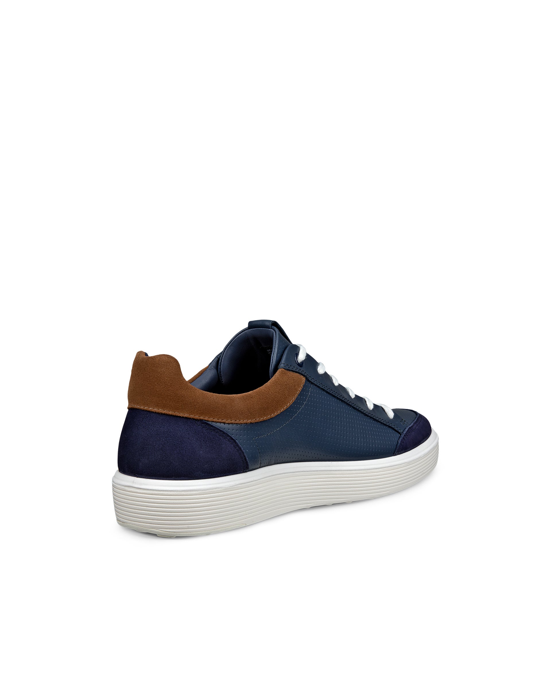 Men's ECCO® Soft 60 Leather Sneaker - Blue - Back