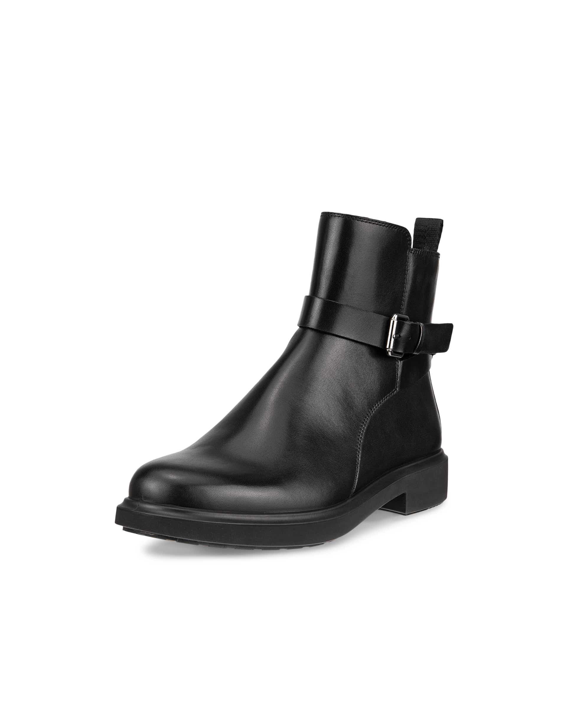 ECCO® Metropole Amsterdam bottes de pluie en cuir pour femme - Noir - Main