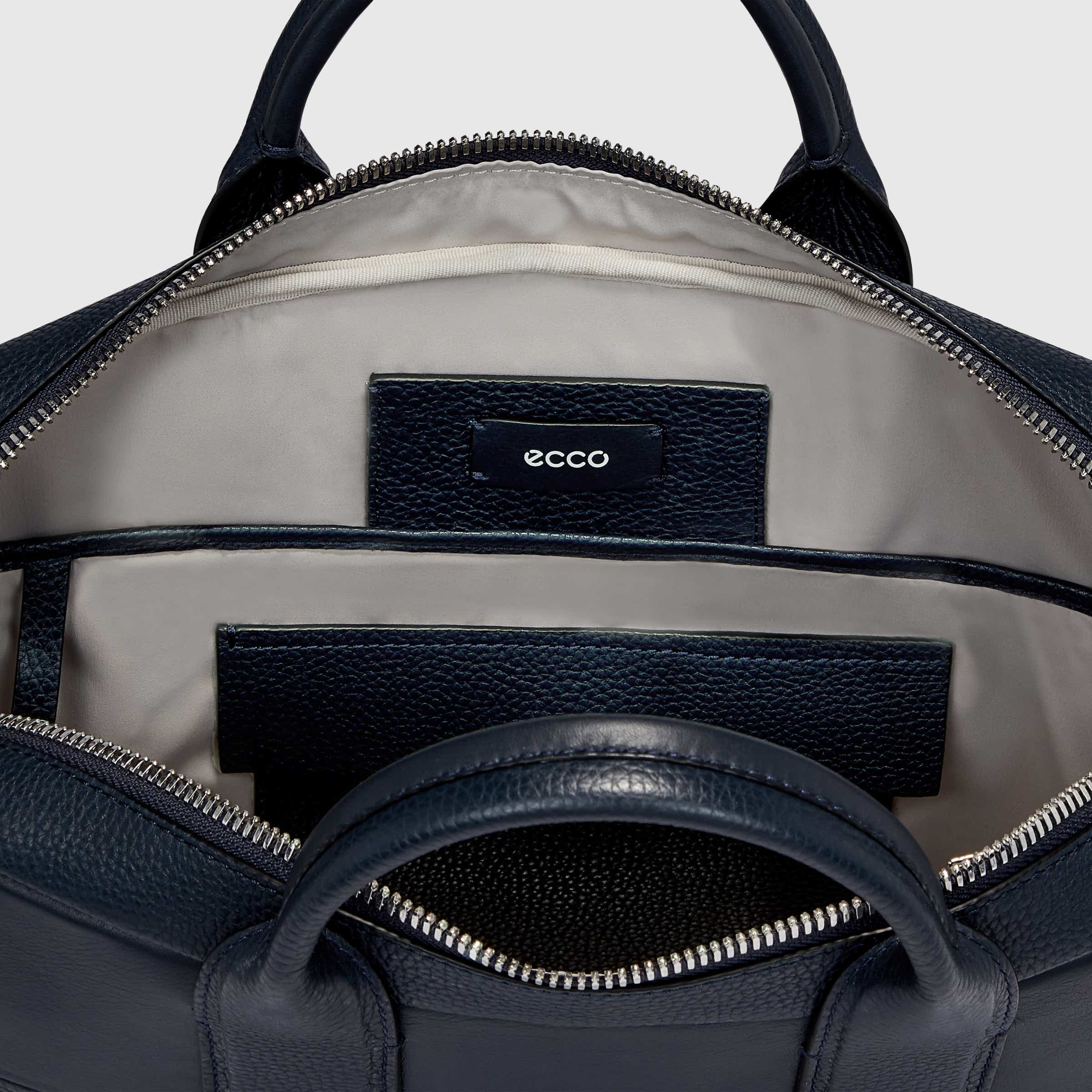 ECCO TEXTUREBLOCK LAPTOP BAG - Blue - Inside