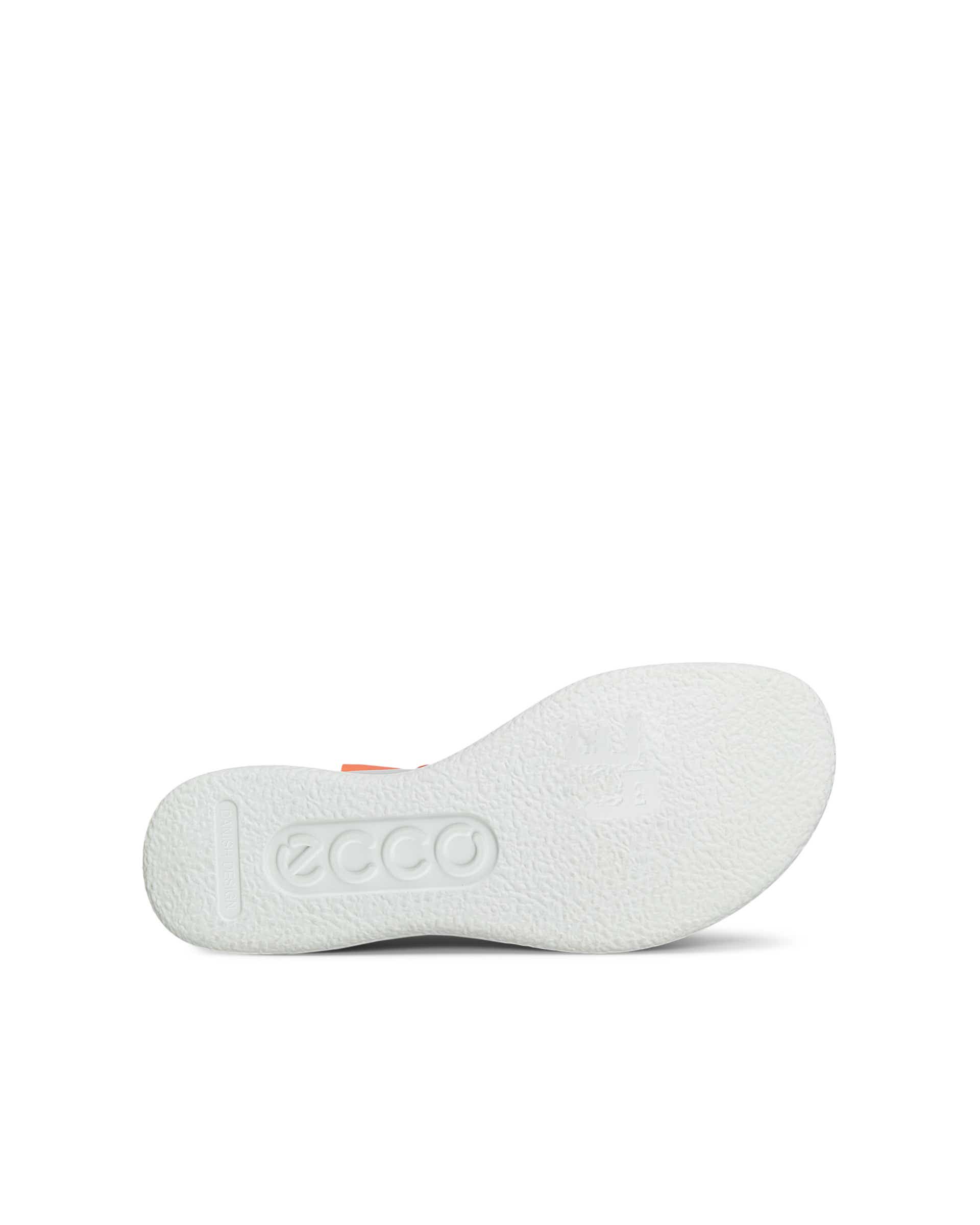 Women's ECCO® Flowt LX Leather Wedge Sandal - Orange - Sole