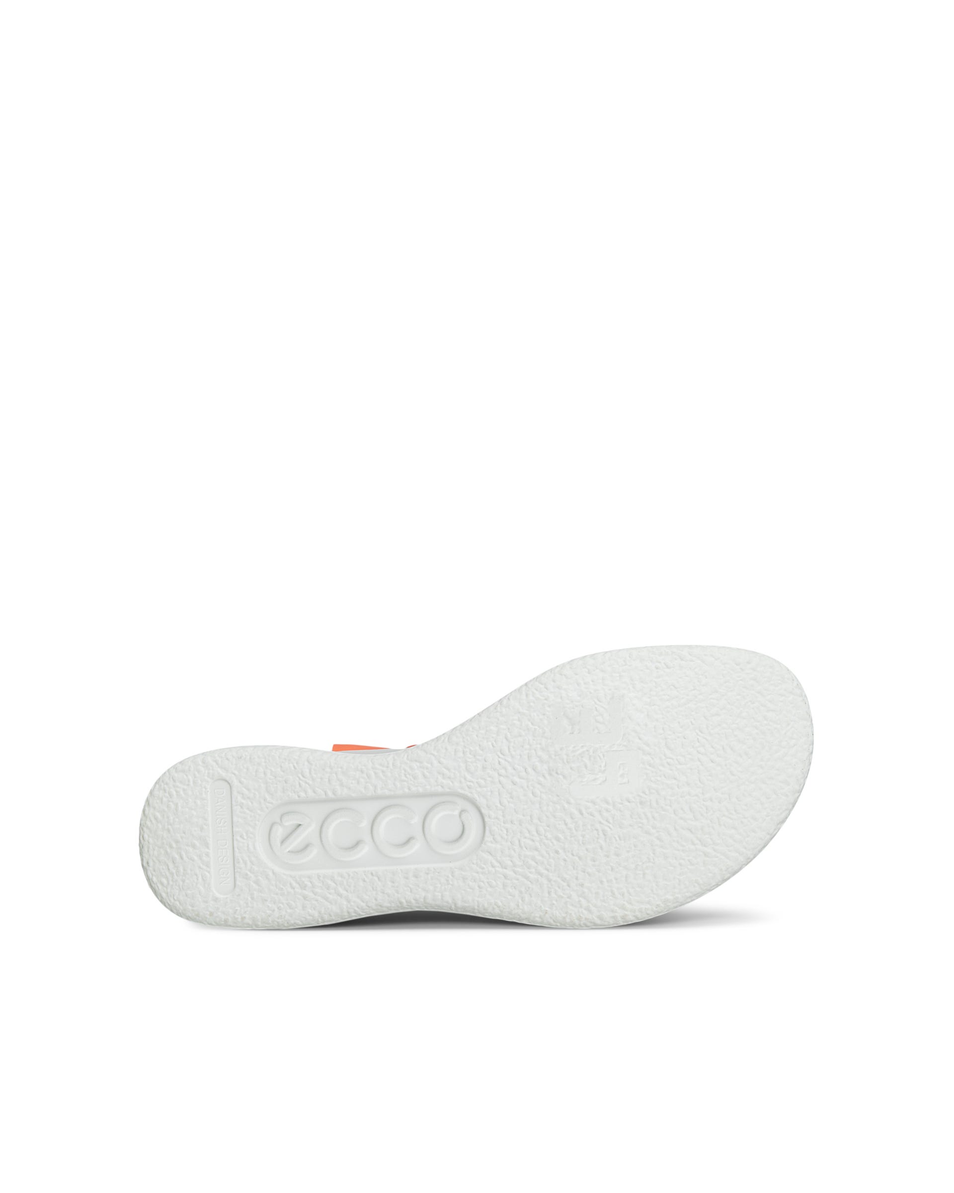 Women's ECCO® Flowt LX Leather Wedge Sandal - Orange - Sole