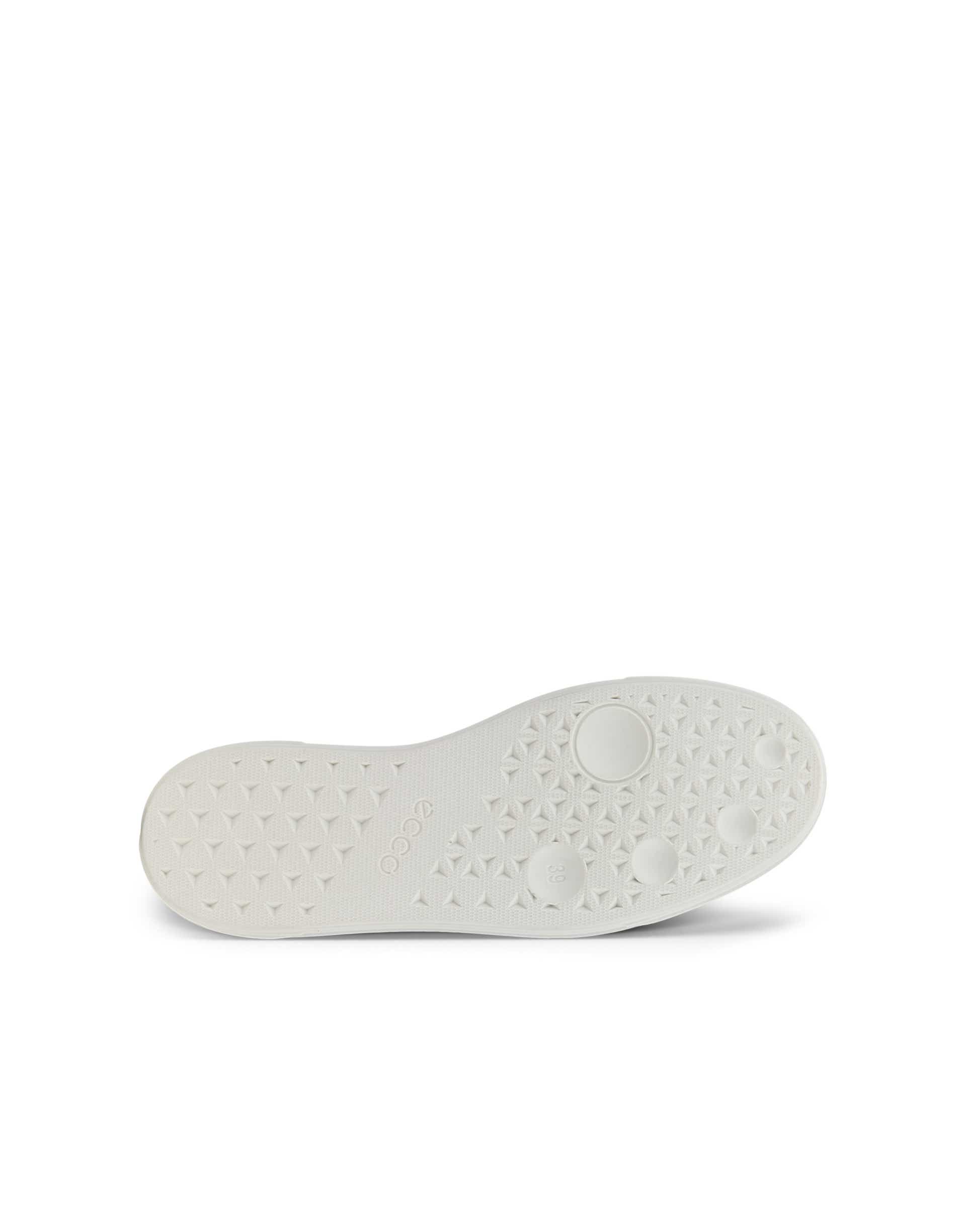 Women's ECCO® Street Platform Leather Sneaker - White - Sole