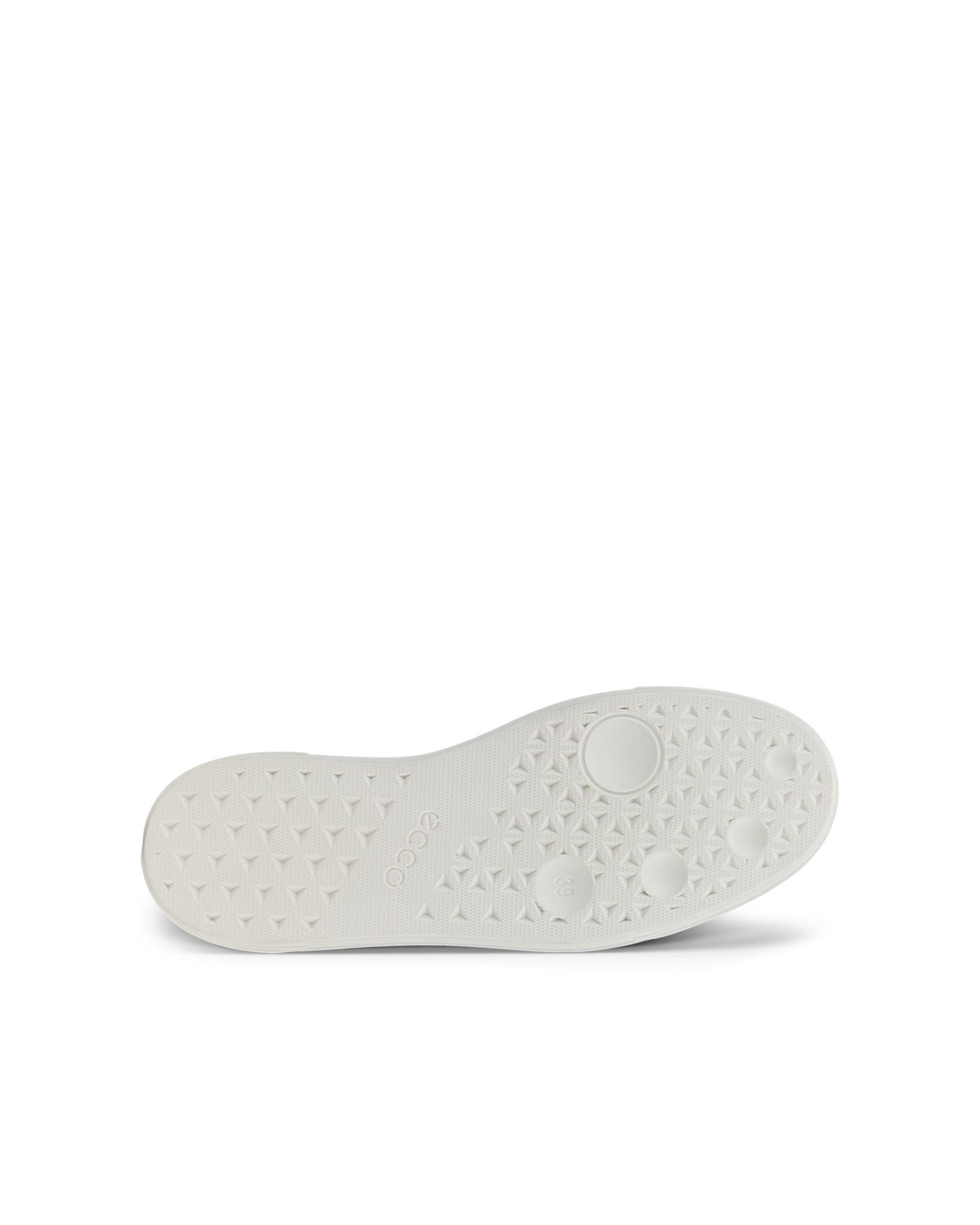 Women's ECCO® Street Platform Leather Sneaker - White - Sole