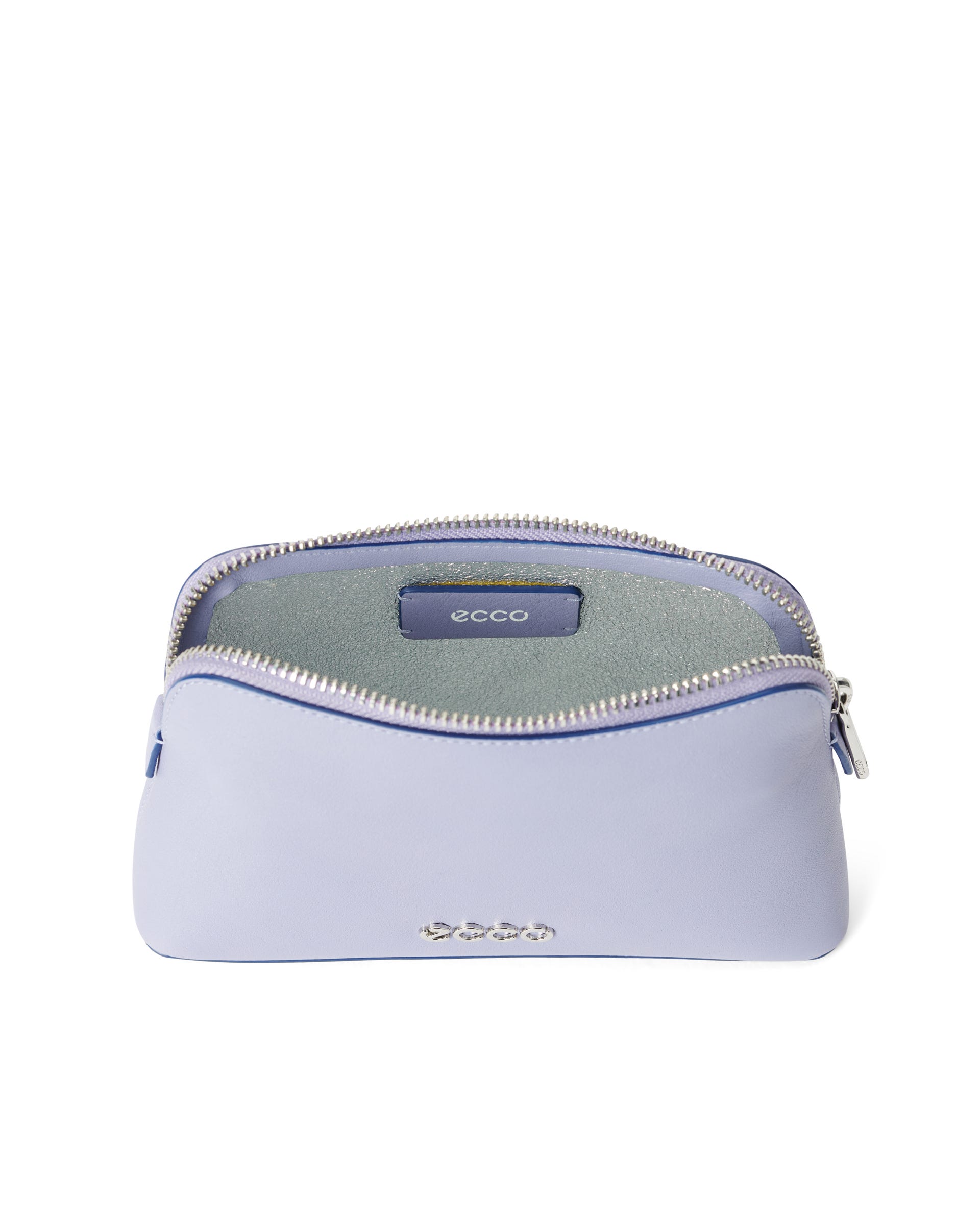 ECCO® Leather Cosmetic Pouch - Purple - Inside