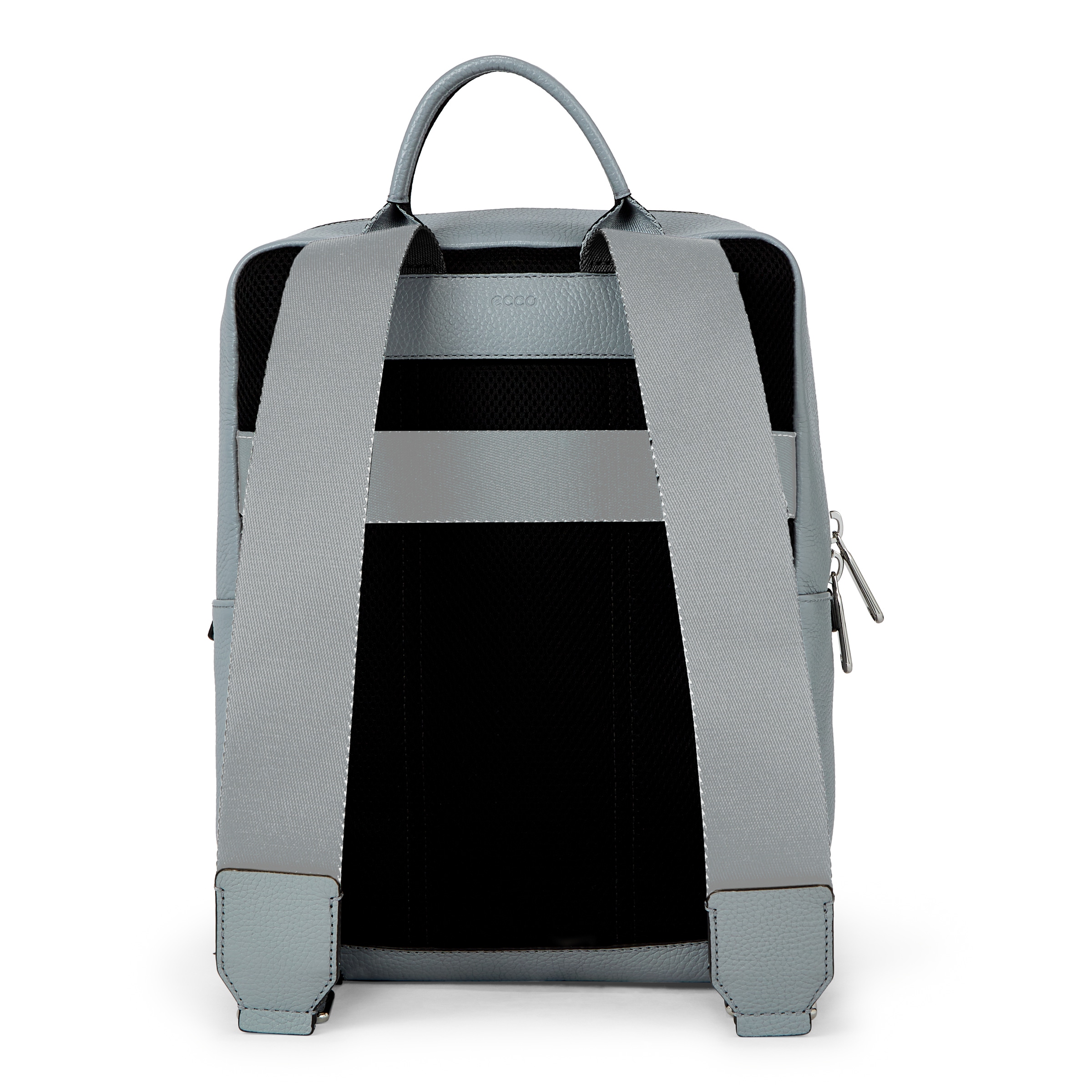 ECCO Square Pack レザーバックパック - Grey - Back