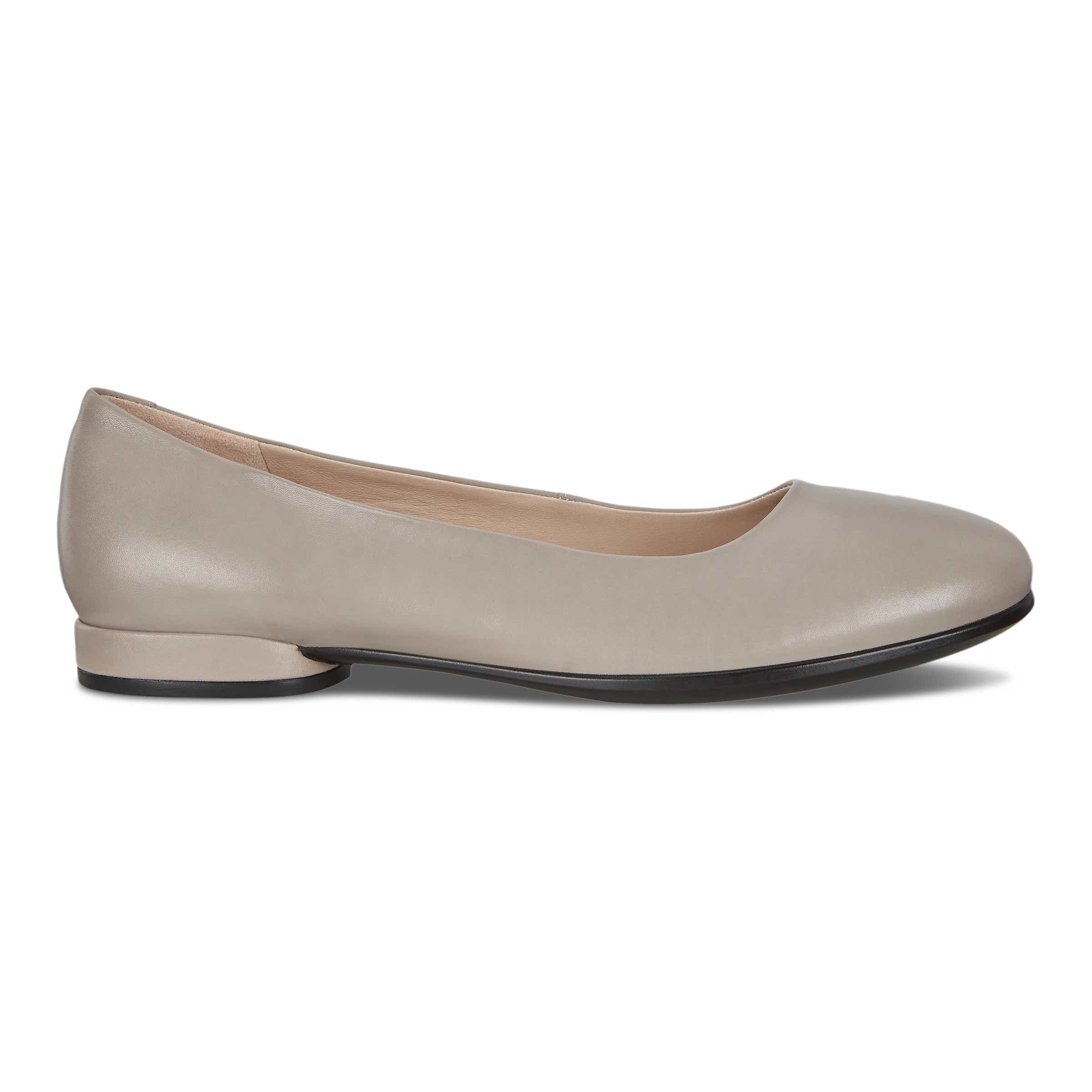 ECCO Women's Anine Ballerina Shoes - Grey - Outside