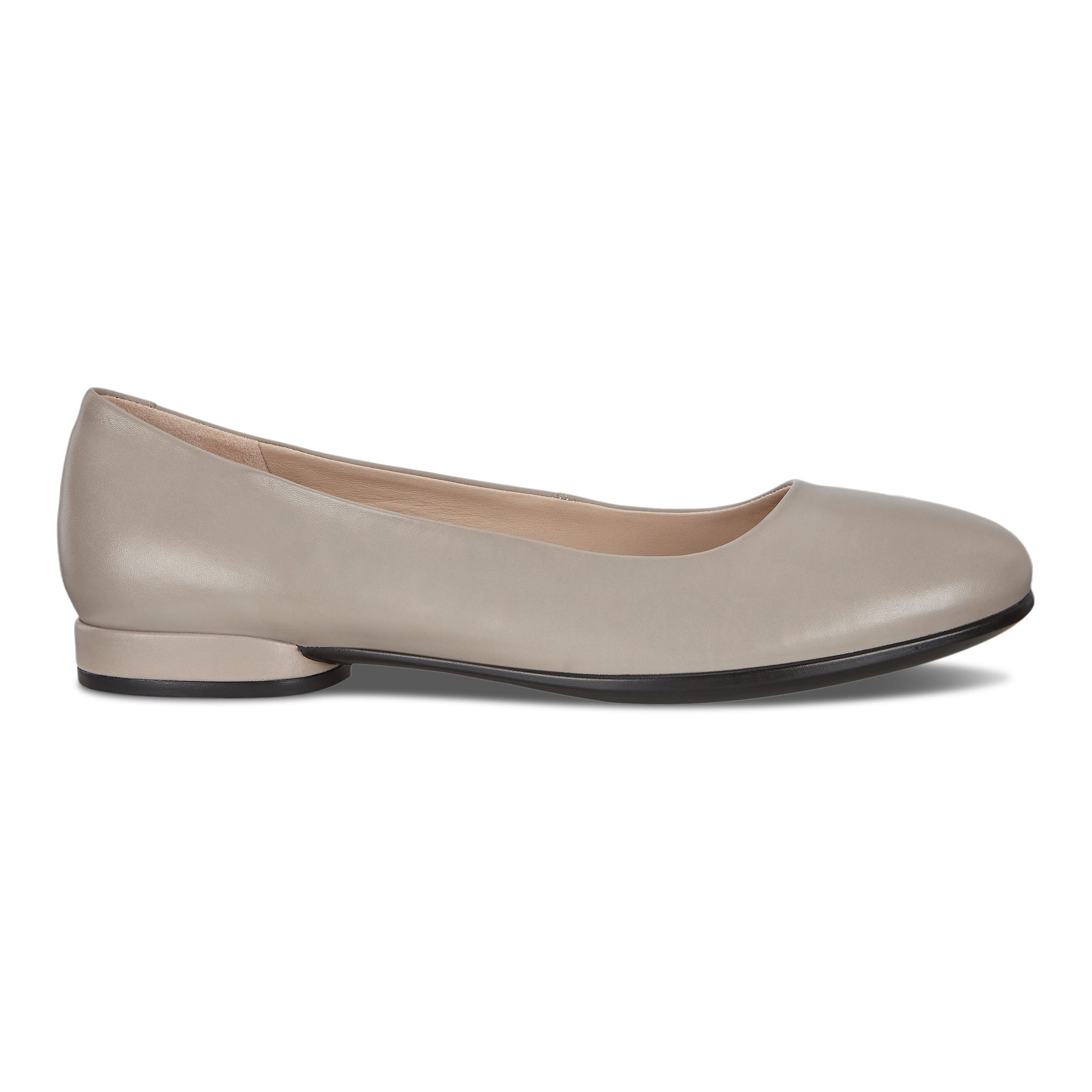 ECCO Women's Anine Ballerina Shoes - Grey - Outside