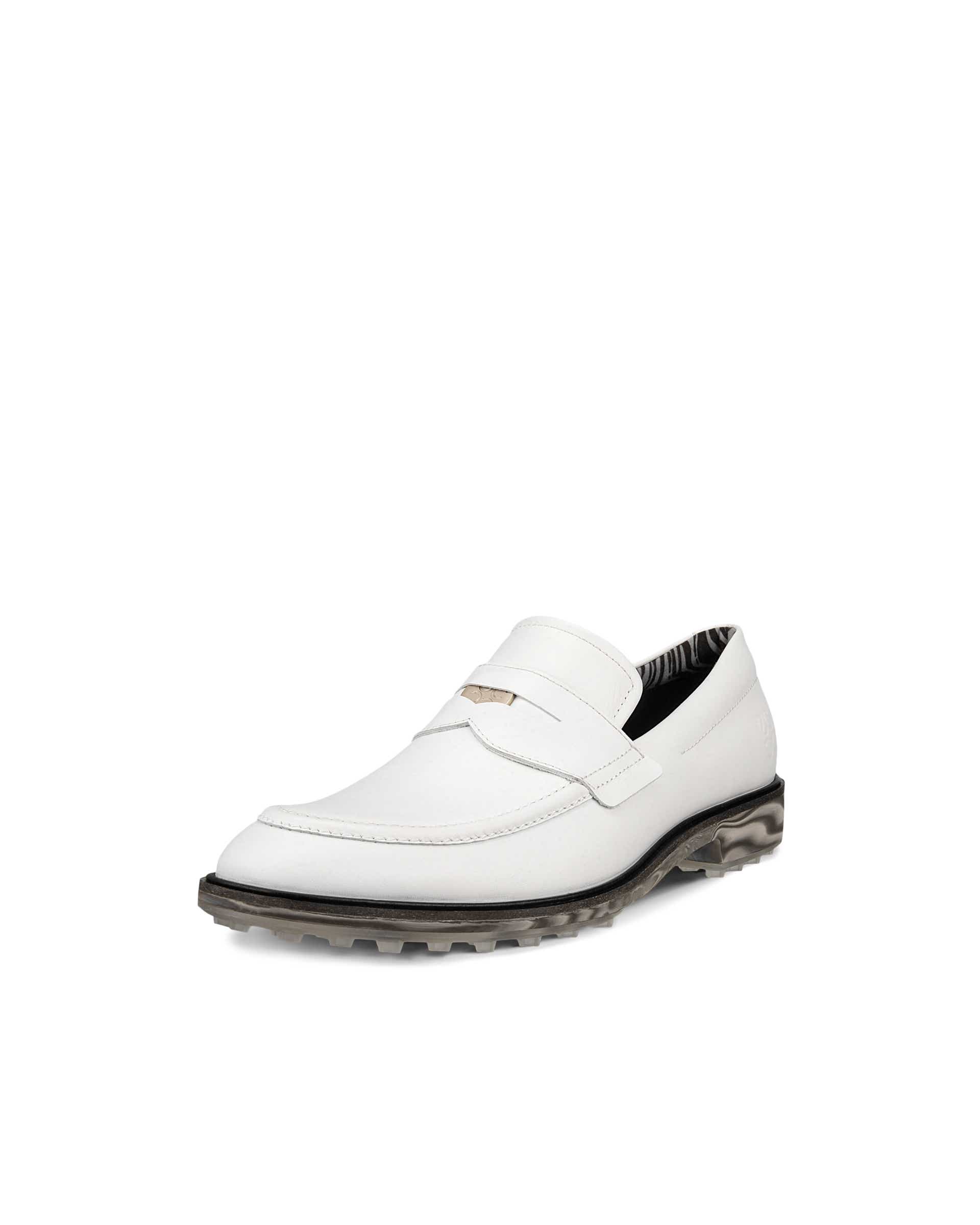 ECCO Golf Classic Hybrid メンズ レザーゴルフシューズ | ホワイト