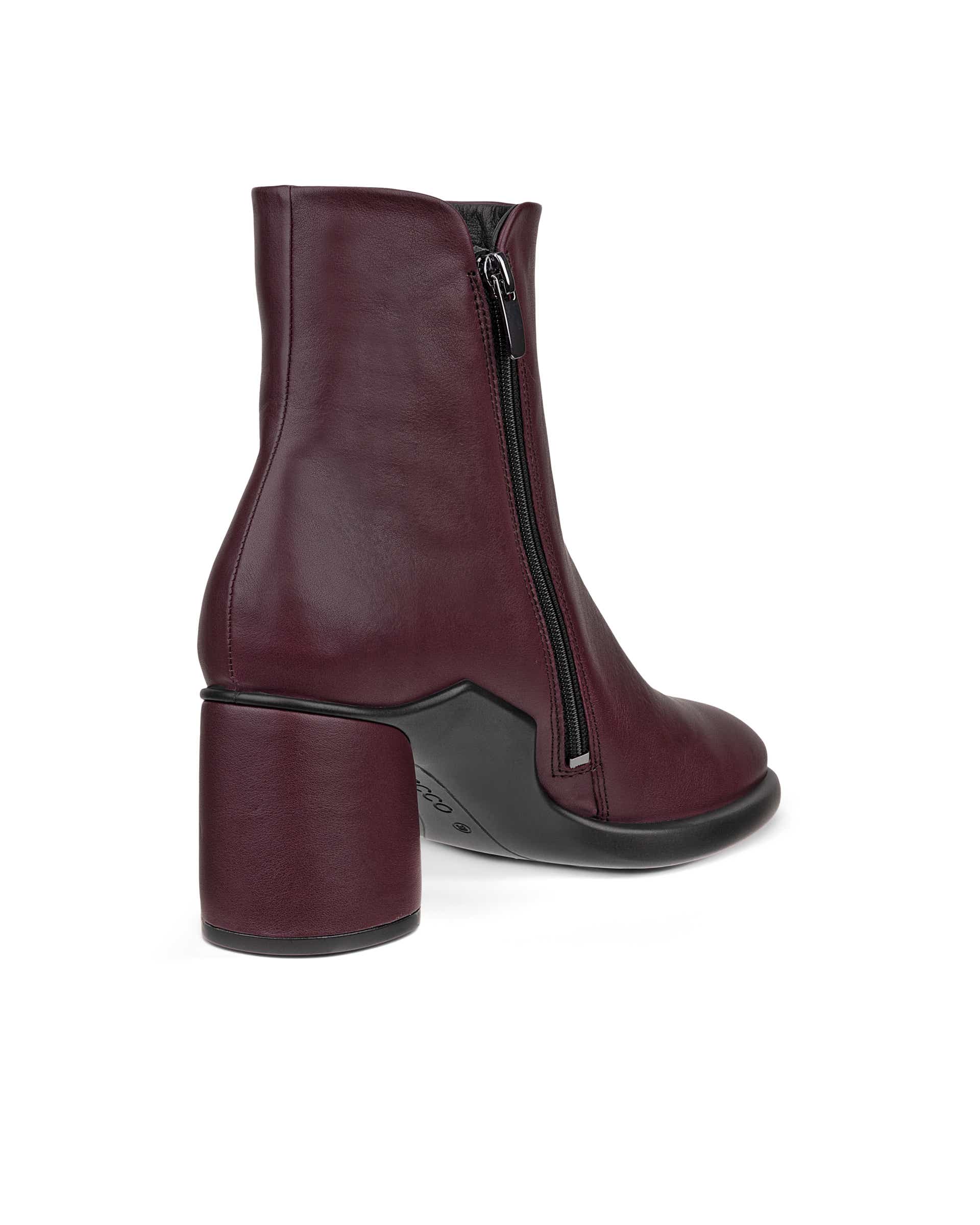 Women's ECCO® Sculpted LX 55 Leather Mid-Cut Boot - Purple - Back