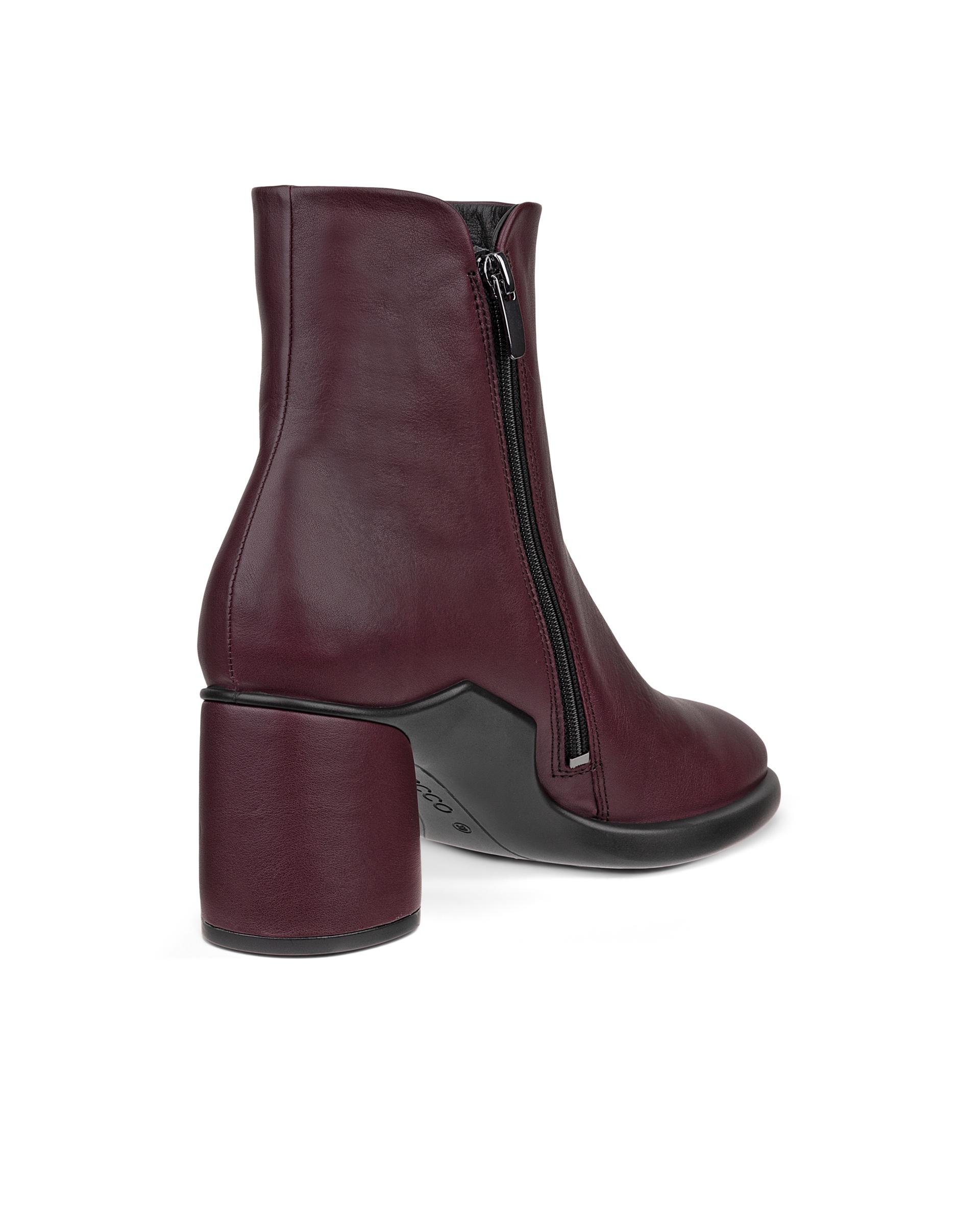 Women's ECCO® Sculpted LX 55 Leather Mid-Cut Boot - Purple - Back
