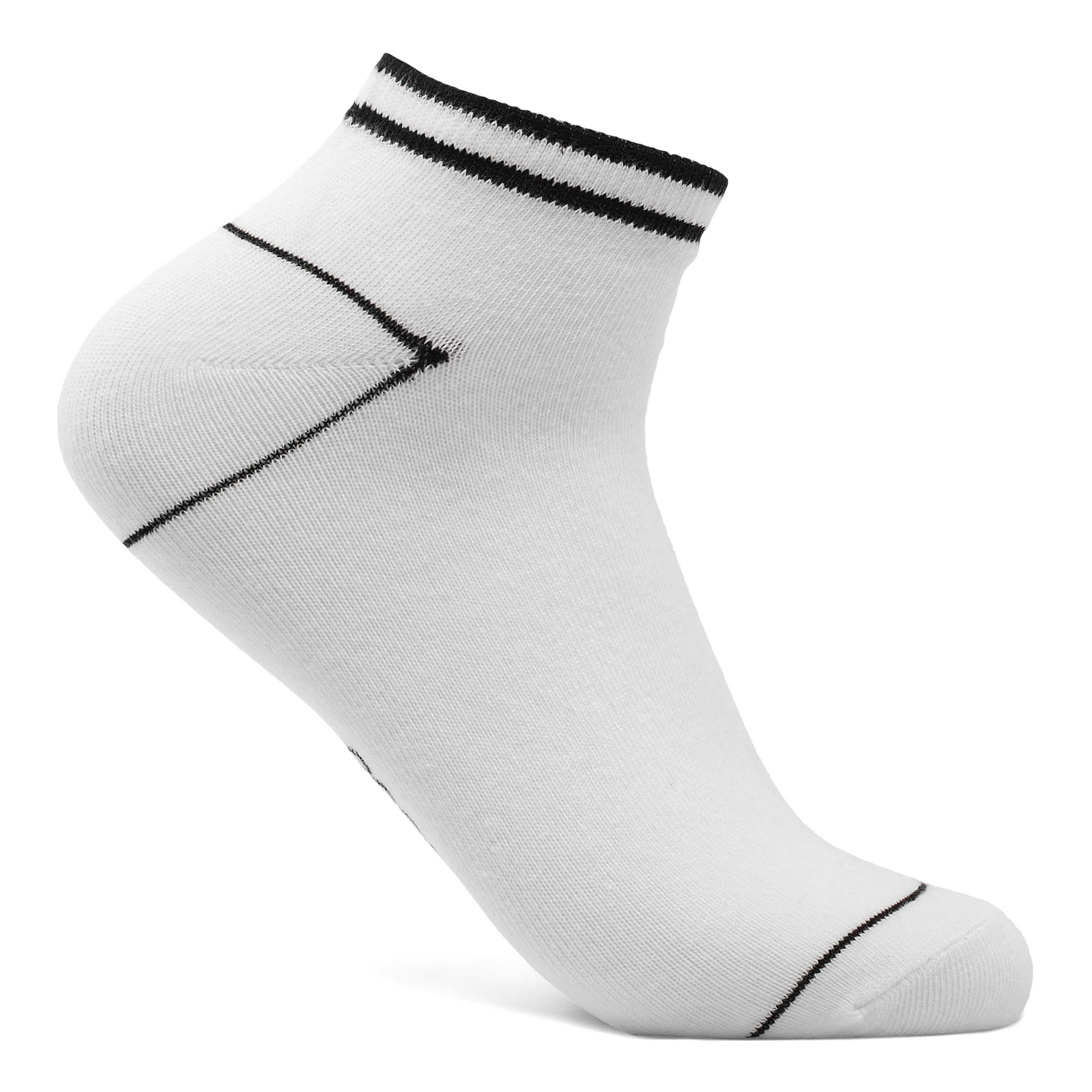 Unisex ECCO® Retro Stripe Low-Cut Socks (2-Pack) - Black - Detail-2