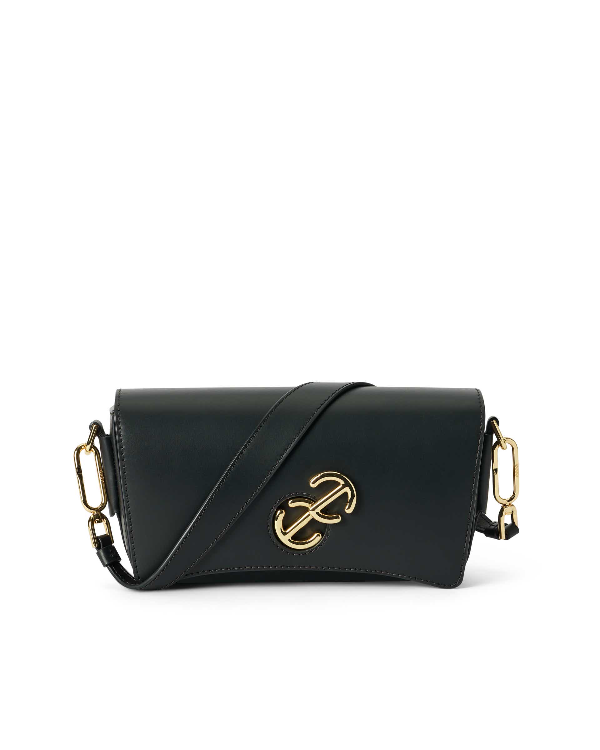 ECCO® Pinch Bag kožna torba preko ramena - Crna - Main