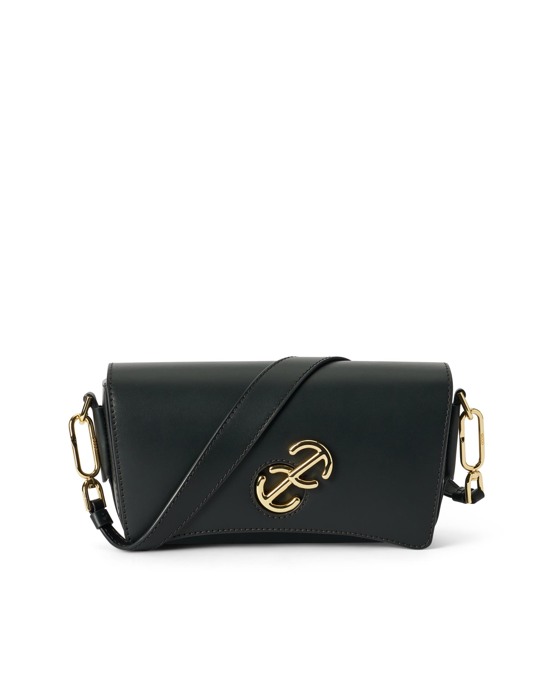 Skórzana torebka przez ramię ECCO® Pinch Bag - Czarny - Main