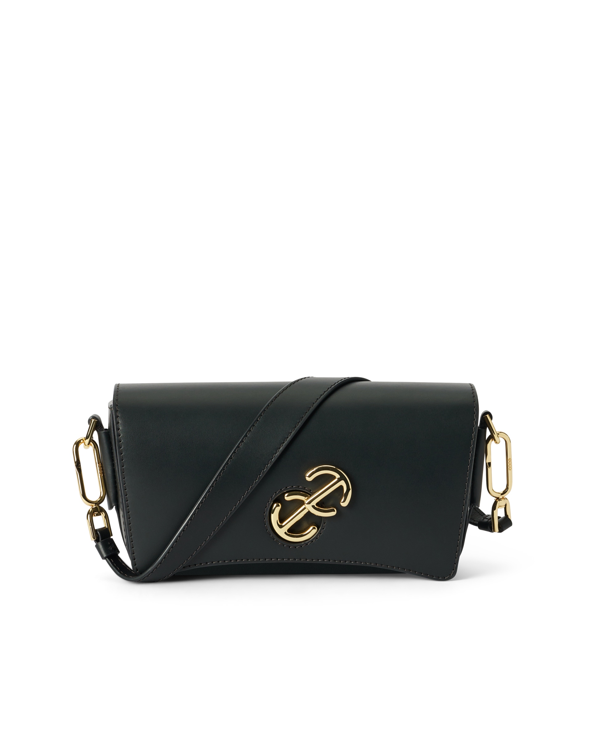 ECCO® Pinch Bag kožna torba preko ramena - Crna - Main