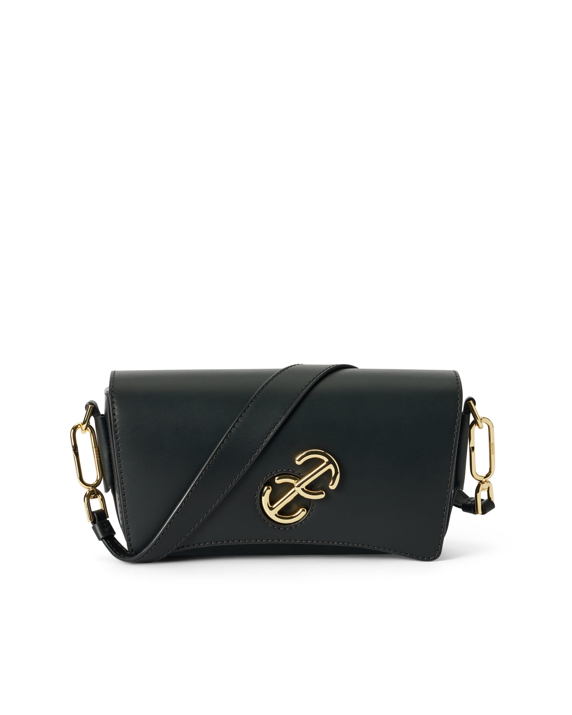 Skórzana torebka przez ramię ECCO® Pinch Bag - Czarny - Main