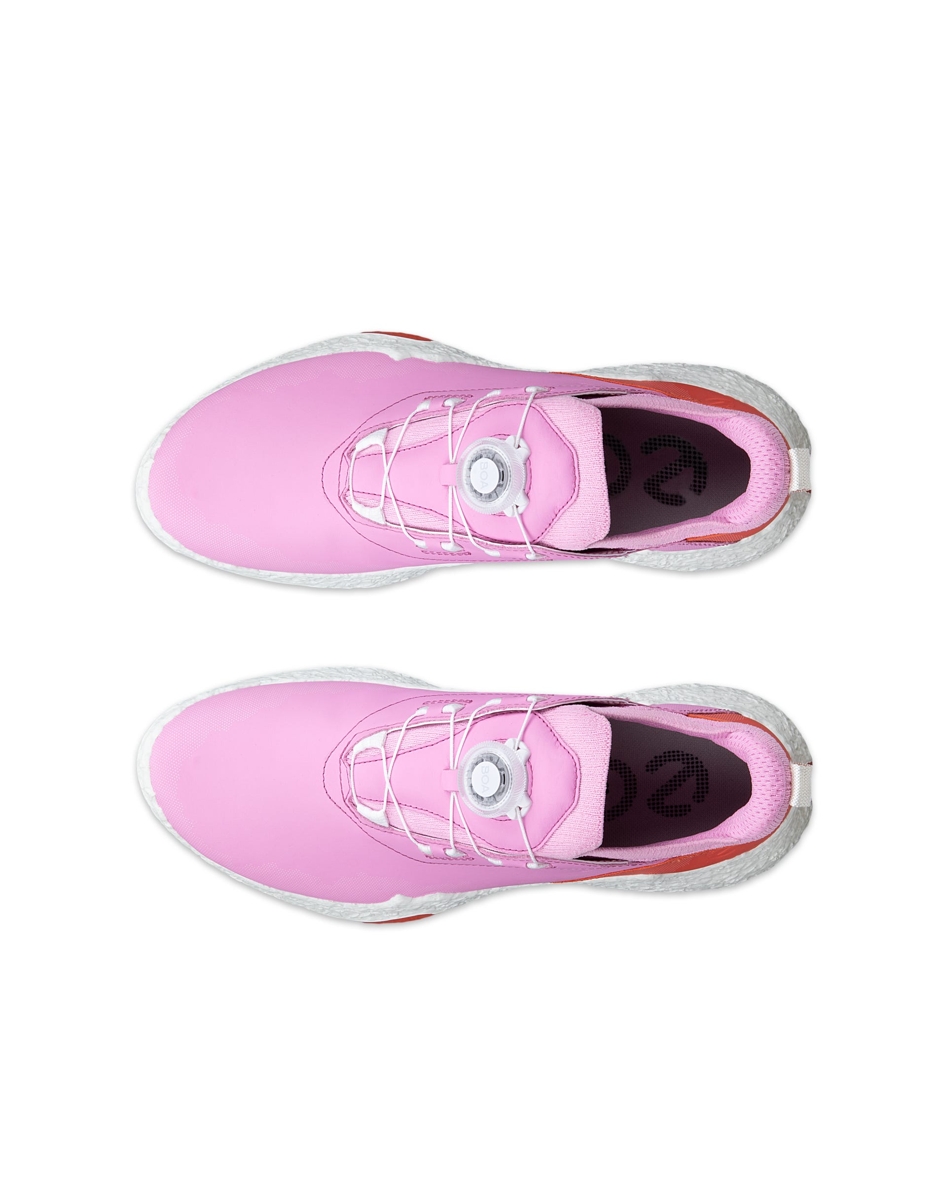 ECCO® GOLF BIOM H5 golfsko i vandtæt i læder til damer - Pink - Top left pair