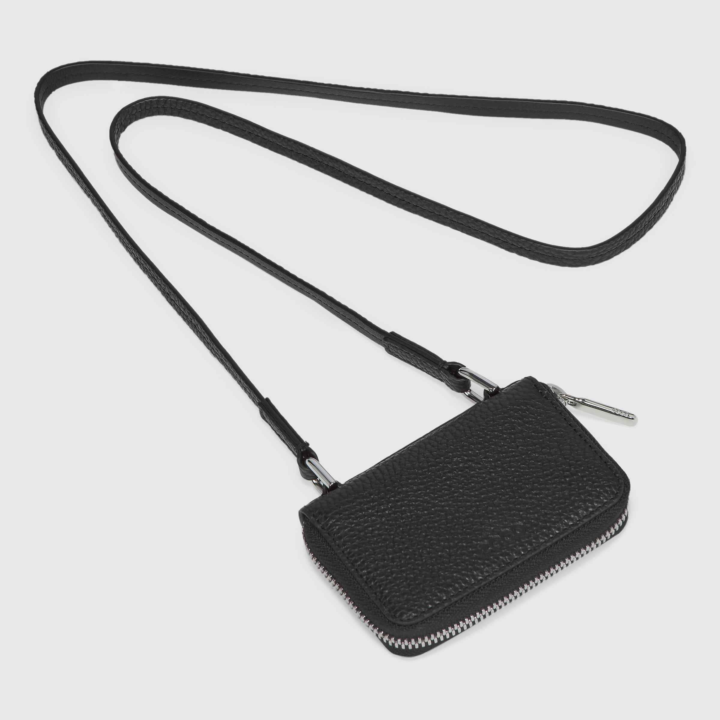 ECCO® Textureblock Small Leather Wallet - Black - Main