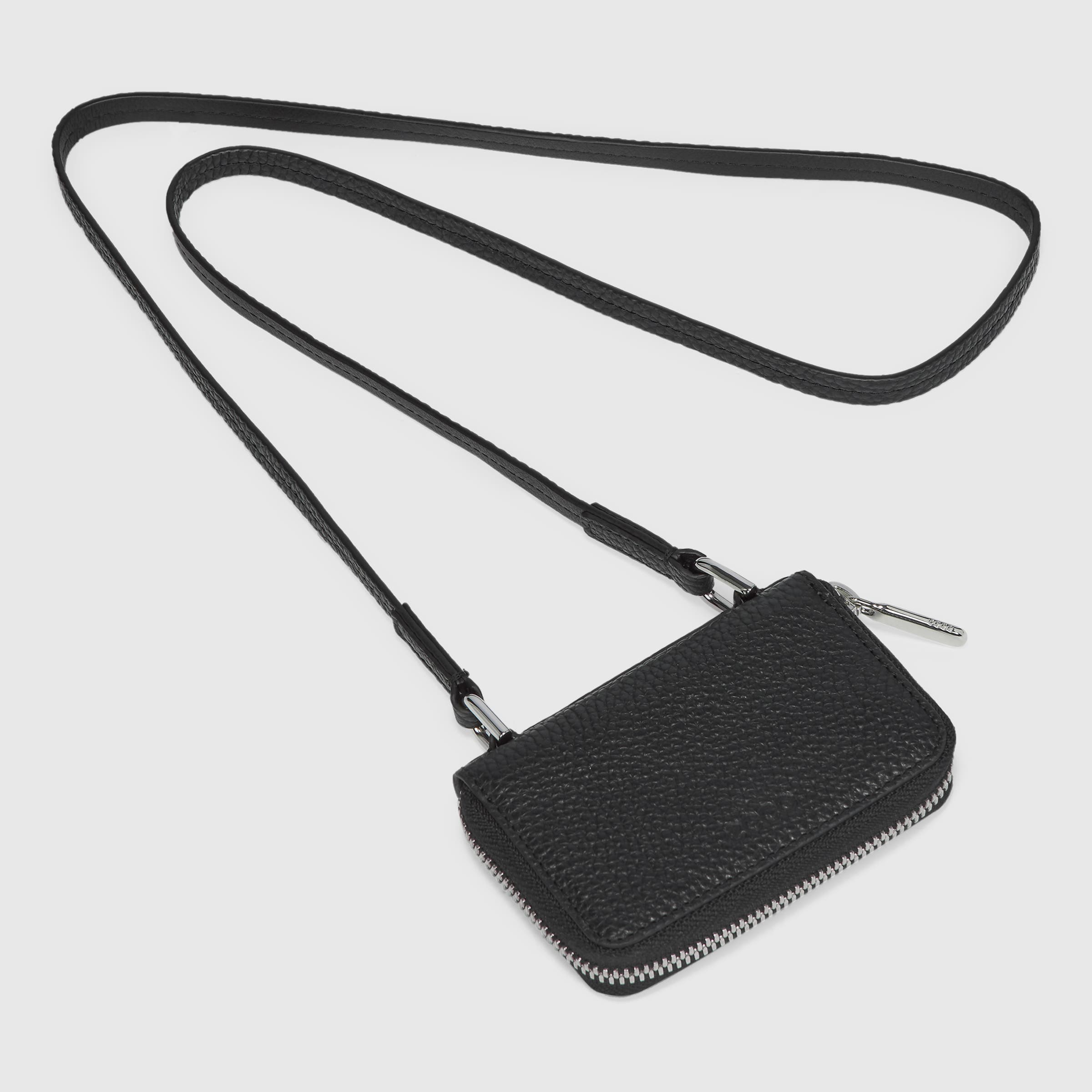 ECCO® Textureblock Small Leather Wallet - Black - Main