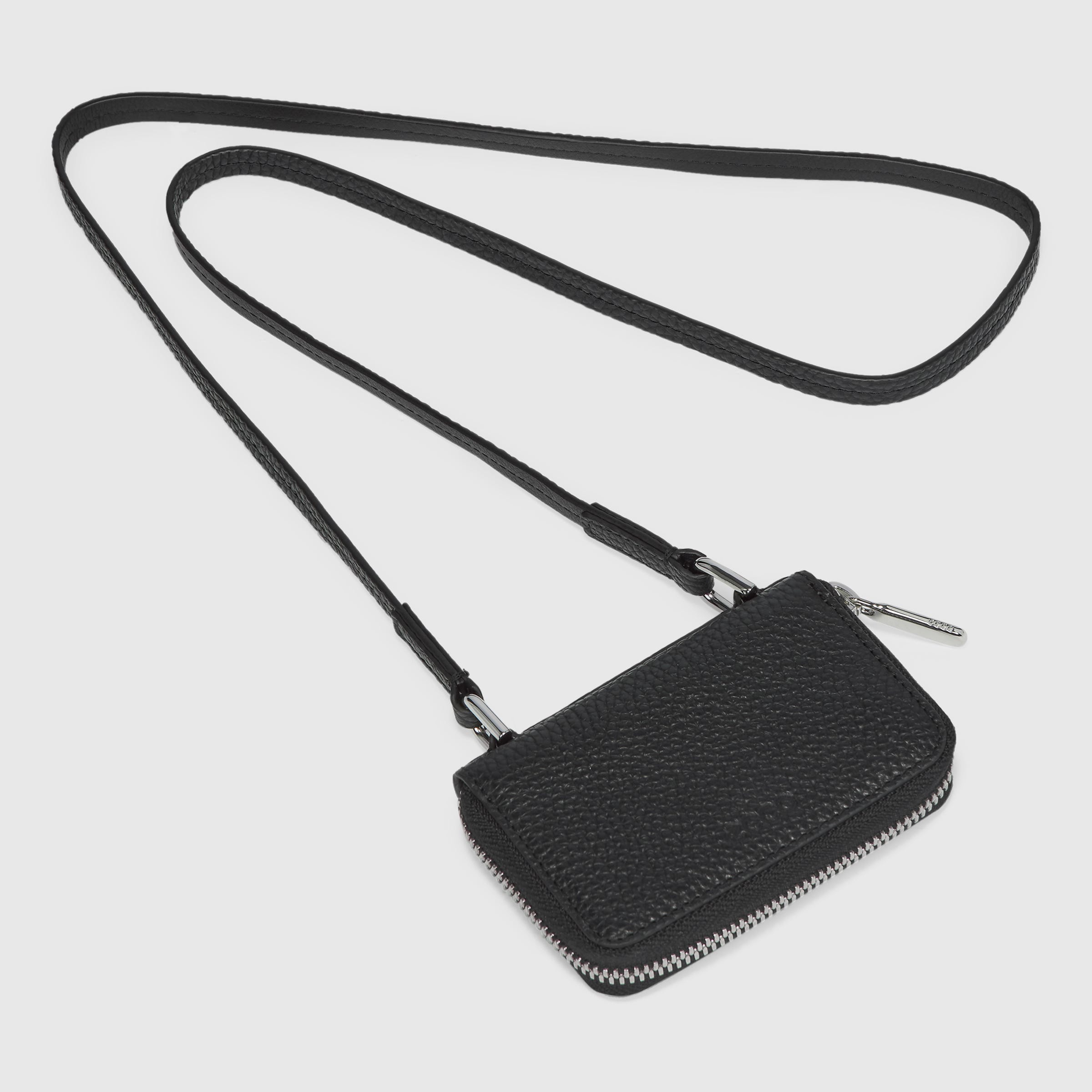 ECCO® Textureblock Small Leather Wallet - Black - Main