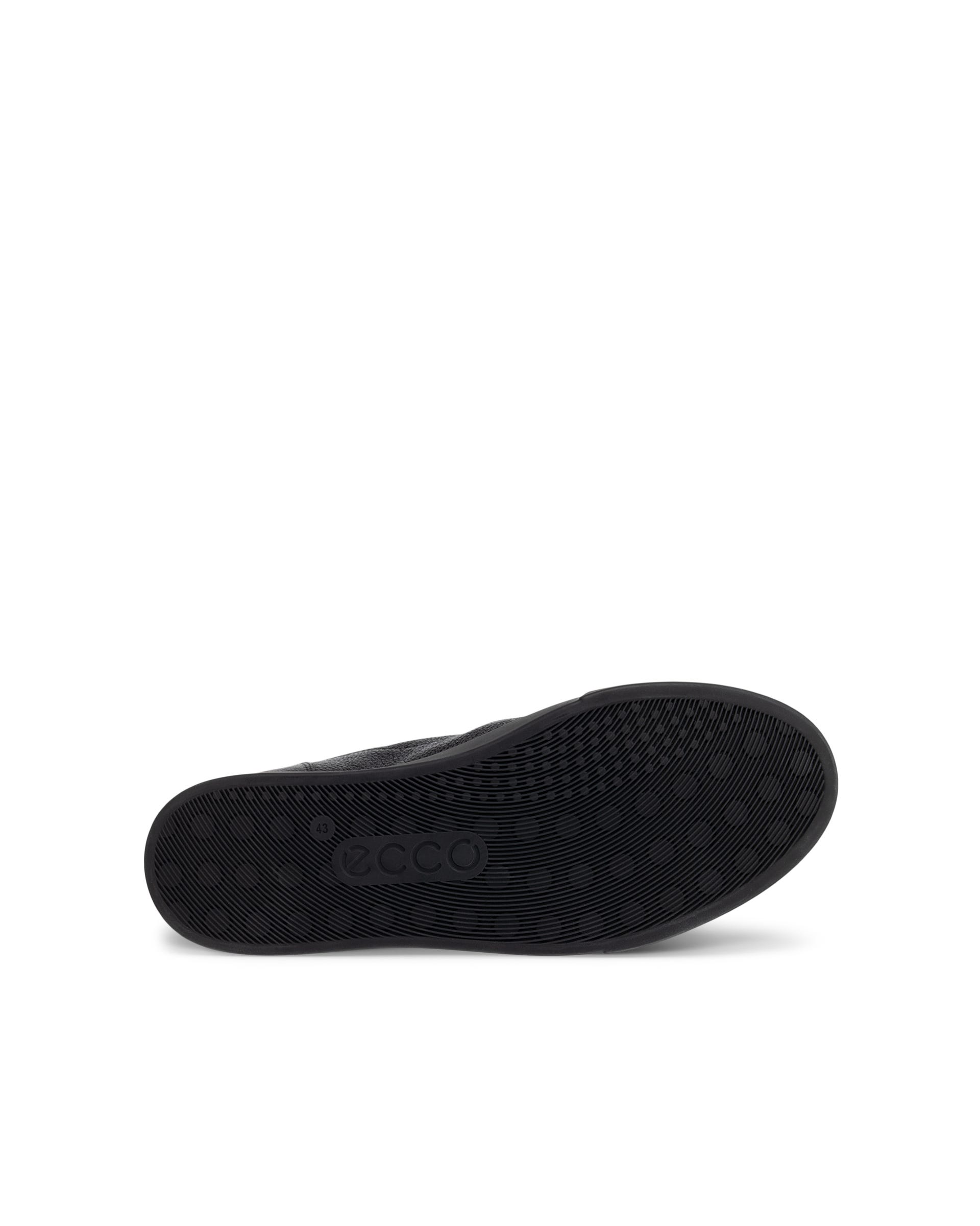 Men's ECCO® SOFT 10 Nubuck Sneaker - Black - Sole