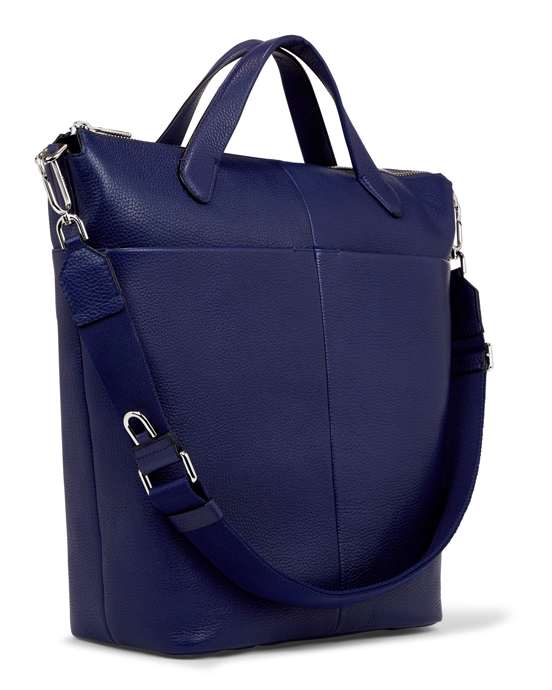 ECCO Tote Large Pebbled レザートートバッグ - ブルー - Main