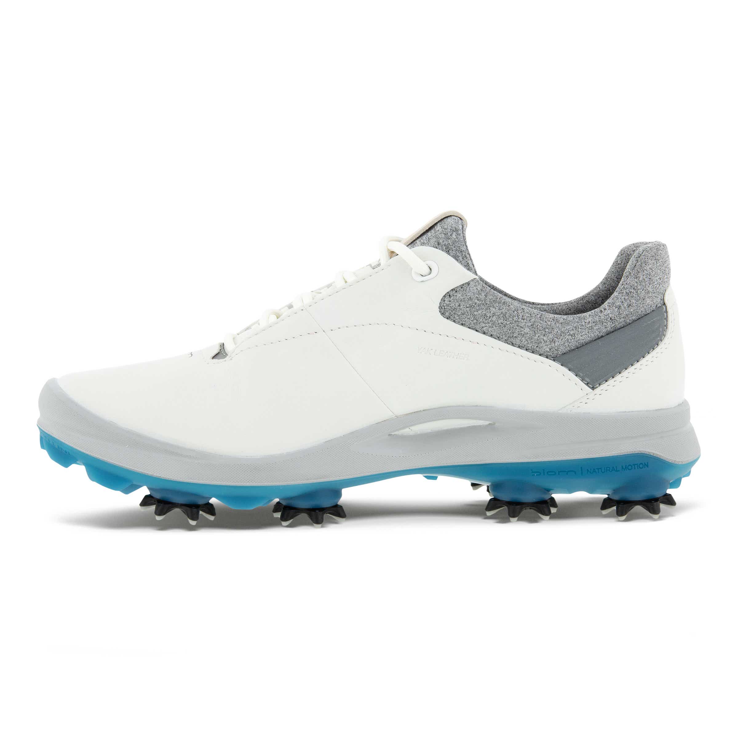 Ladies ECCO® Golf BIOM G3 Leather Gore-Tex Spikes Shoe - White - Inside