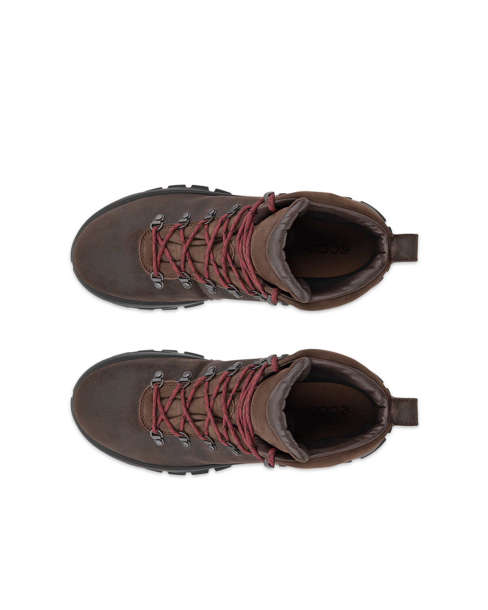 Men's ECCO® Track 30 Suede Waterproof Boot - Brown - Top left pair