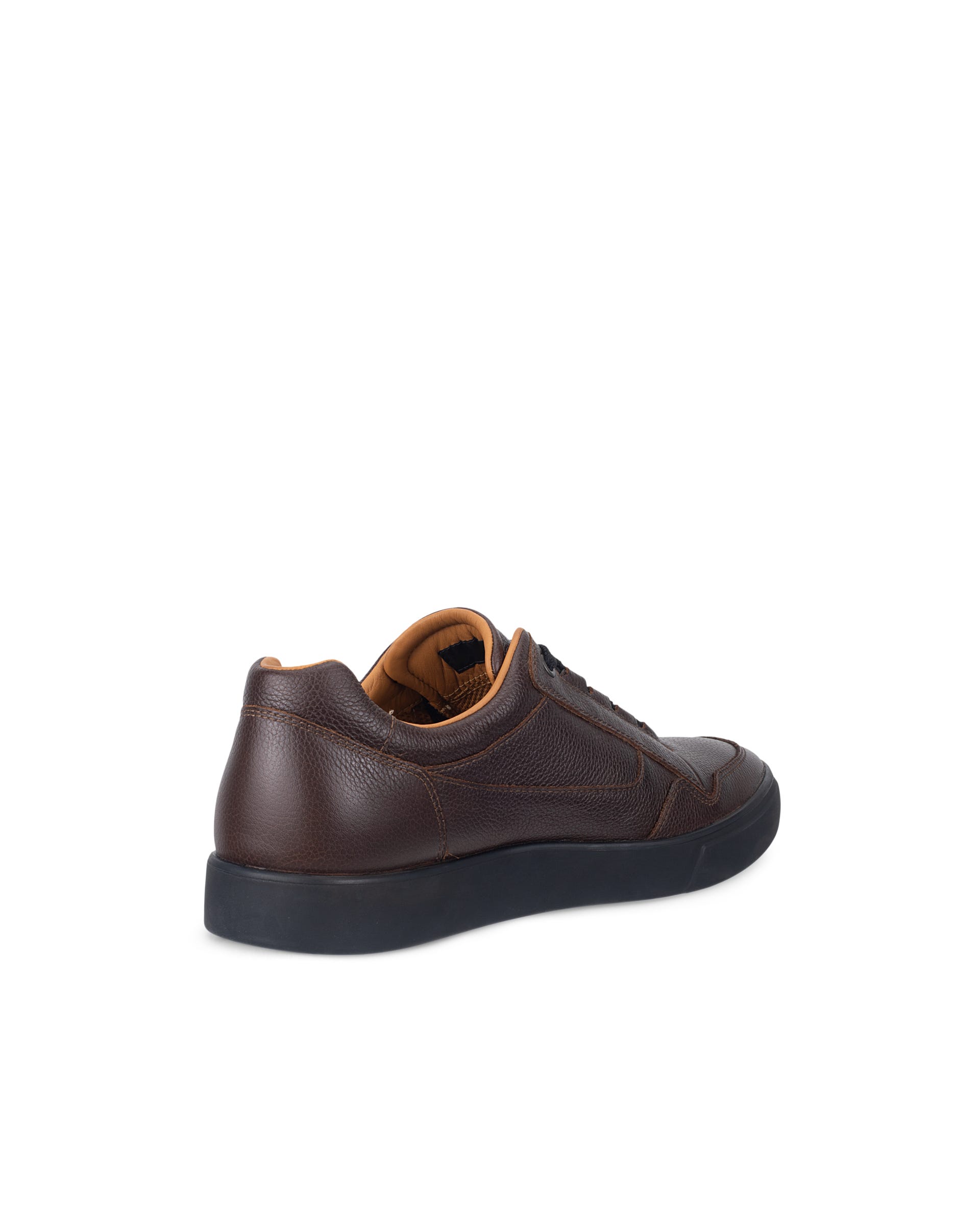 Men's ECCO® SOFT 10 Nubuck Sneaker - Brown - Outside